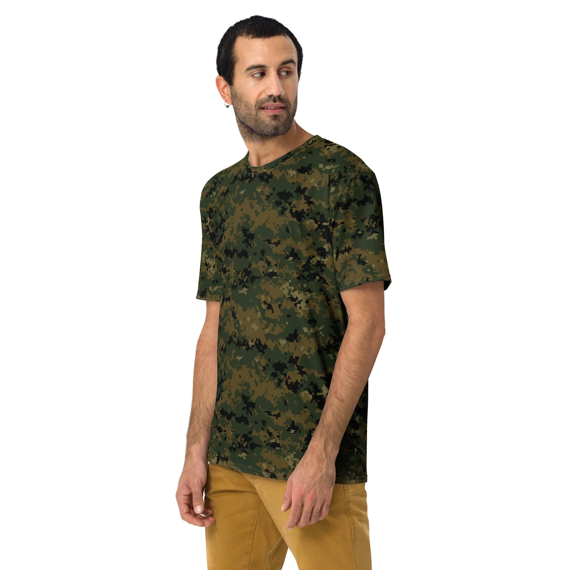 American Digital Woodland CAMO Mens T-Shirt - Image 7