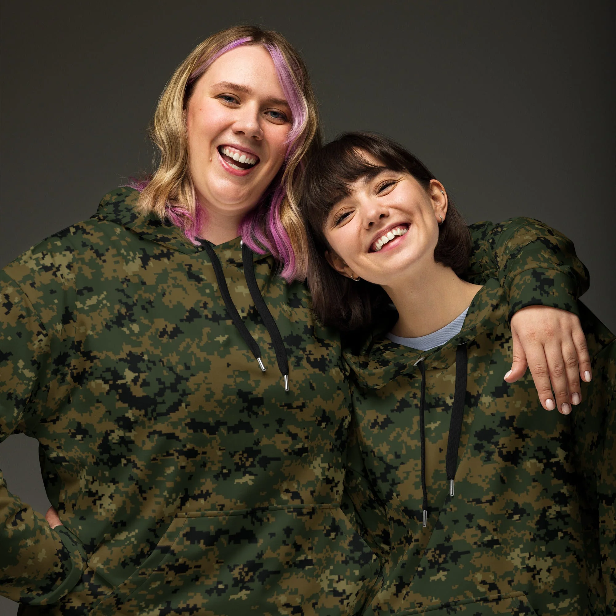 American Digital Woodland CAMO Unisex Hoodie - Image 3