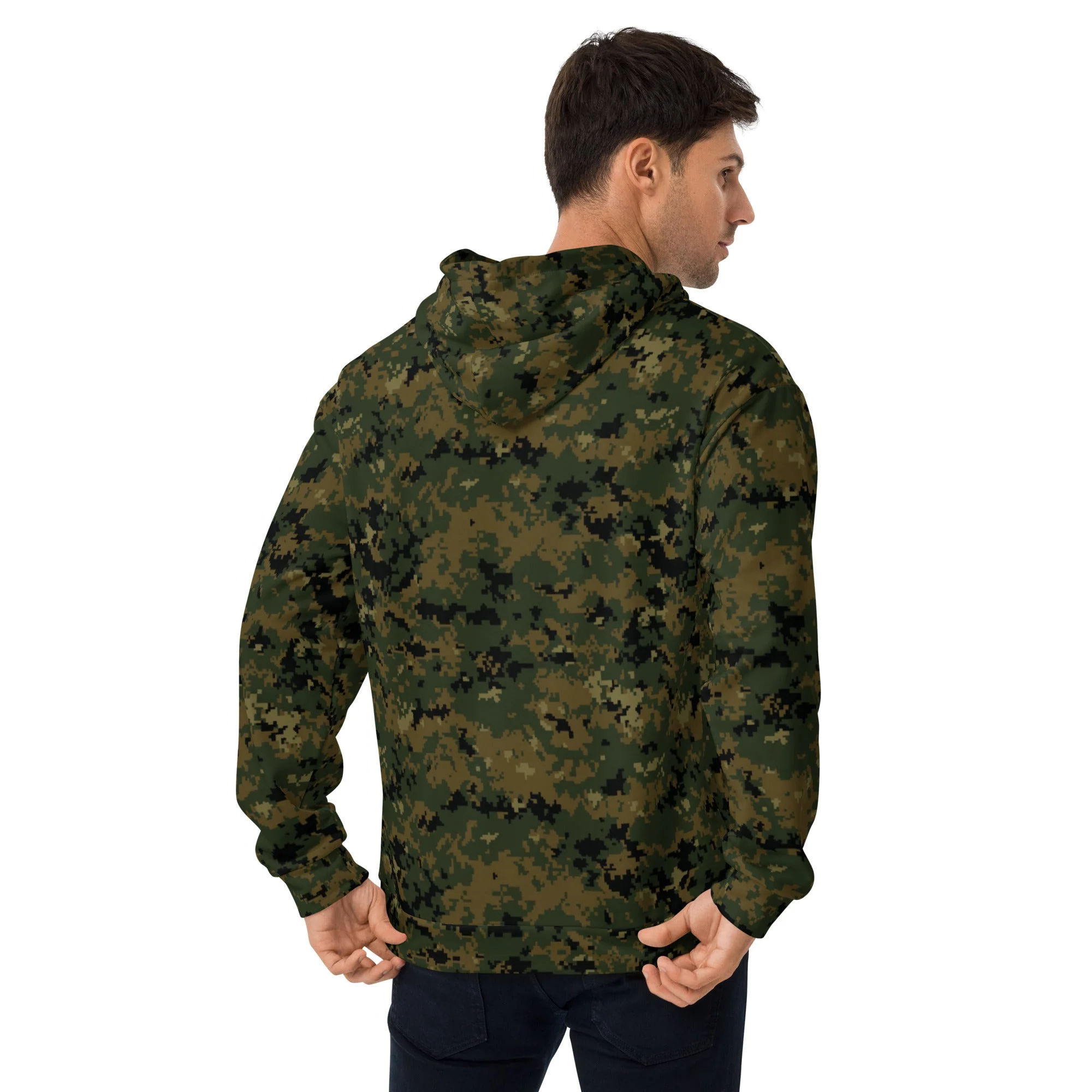 American Digital Woodland CAMO Unisex Hoodie - Image 7