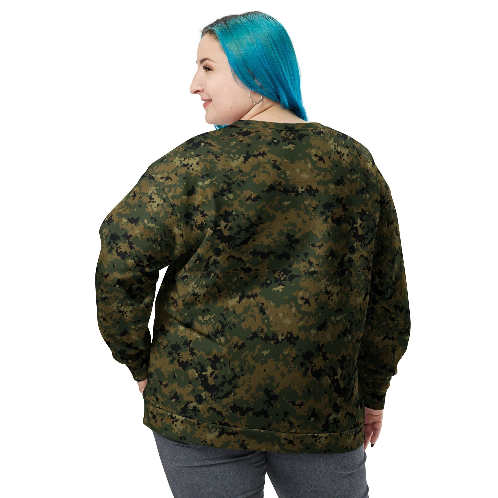 American Digital Woodland CAMO Unisex Sweatshirt - Image 12