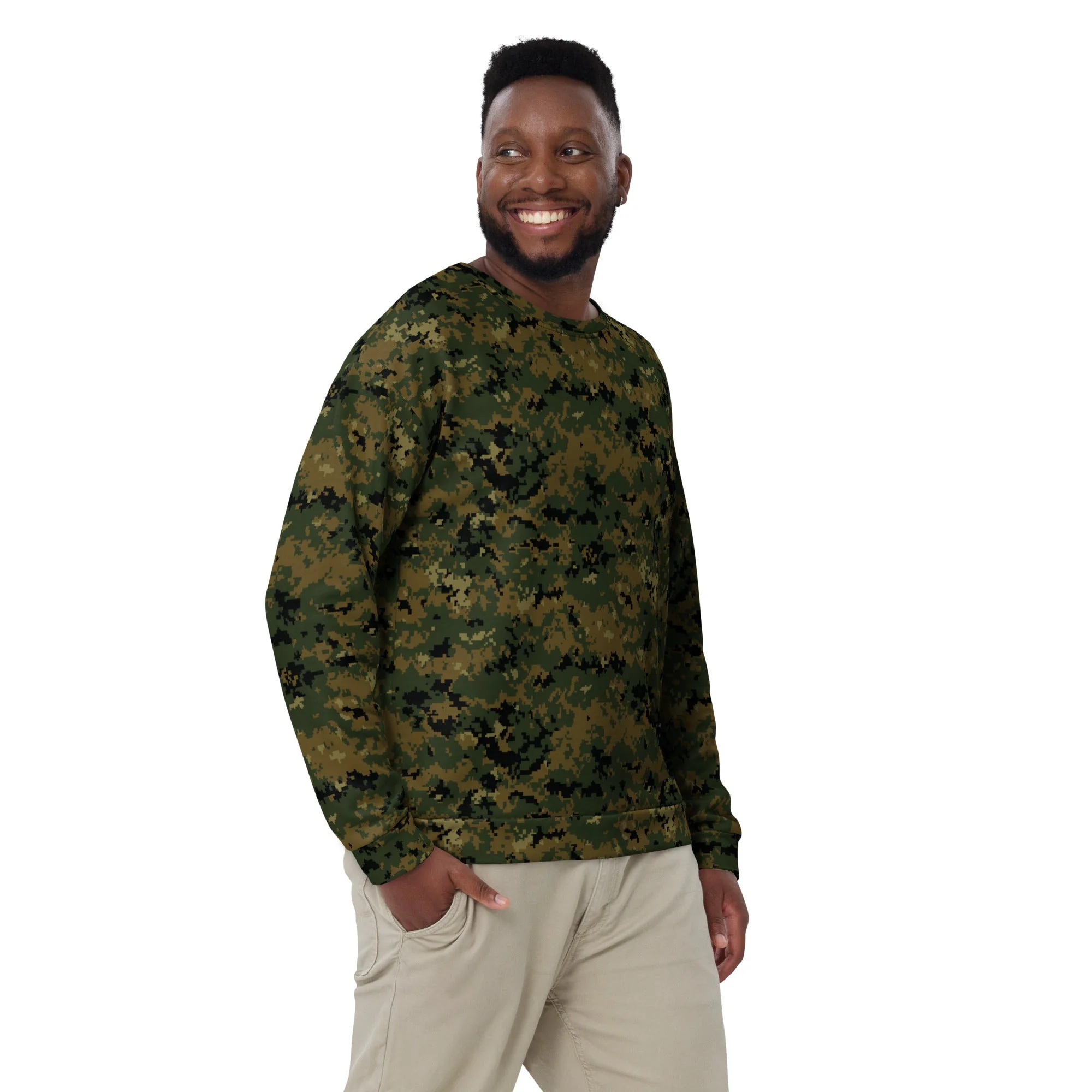 American Digital Woodland CAMO Unisex Sweatshirt - Image 5