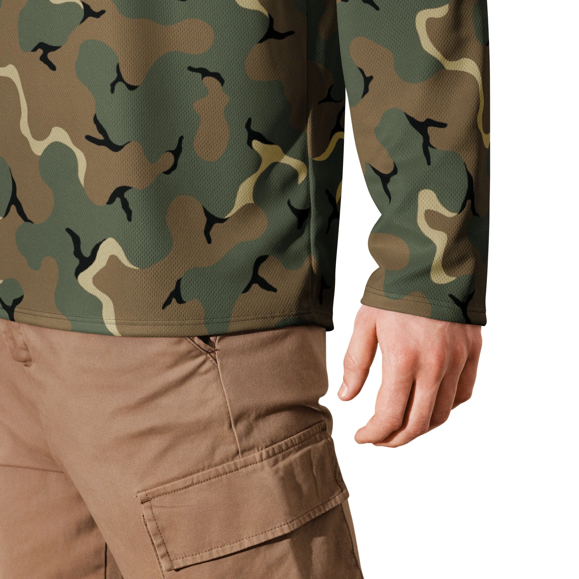 American MERDC Vehicle Woodland CAMO Unisex Hockey Fan Jersey - Image 15