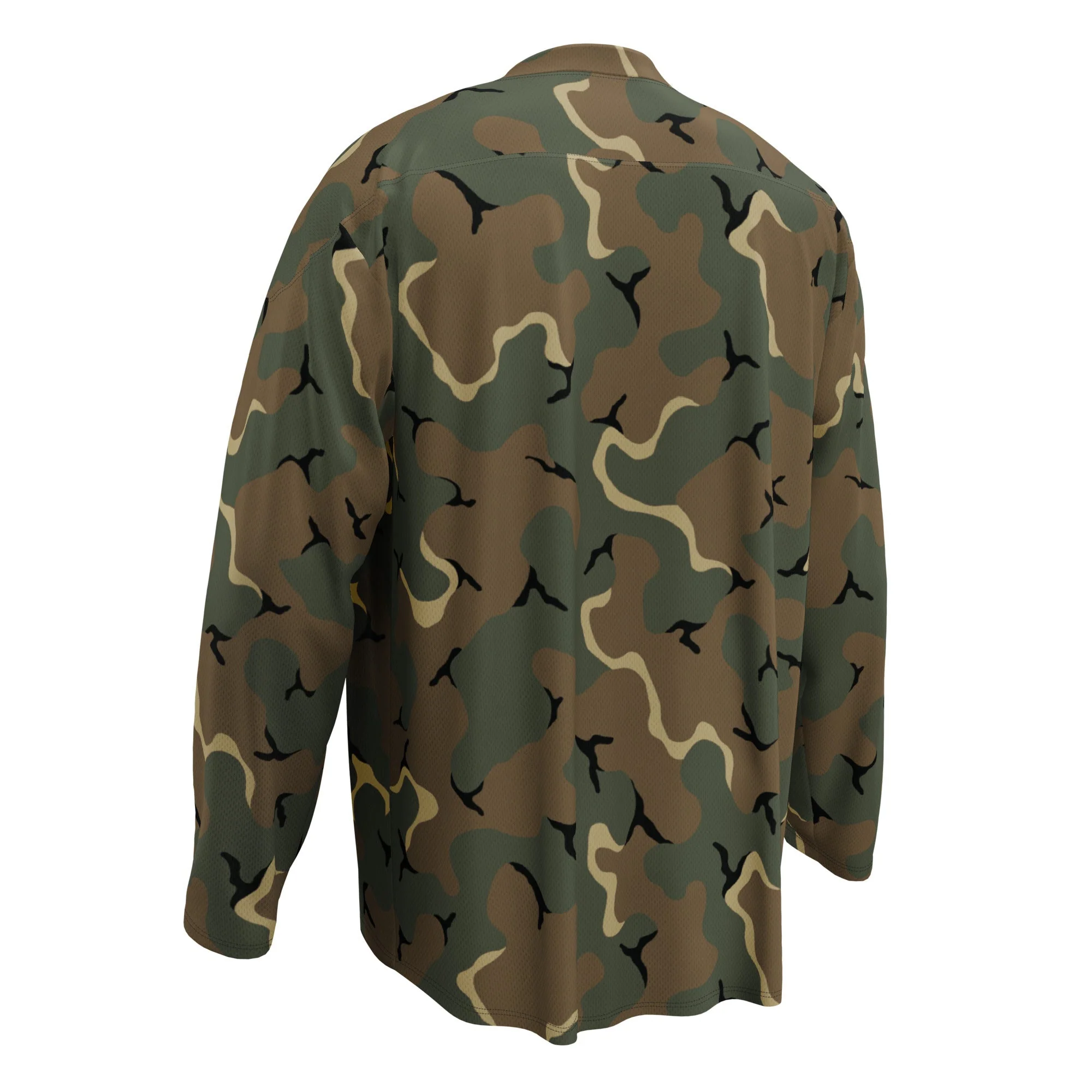 American MERDC Vehicle Woodland CAMO Unisex Hockey Fan Jersey - Image 3