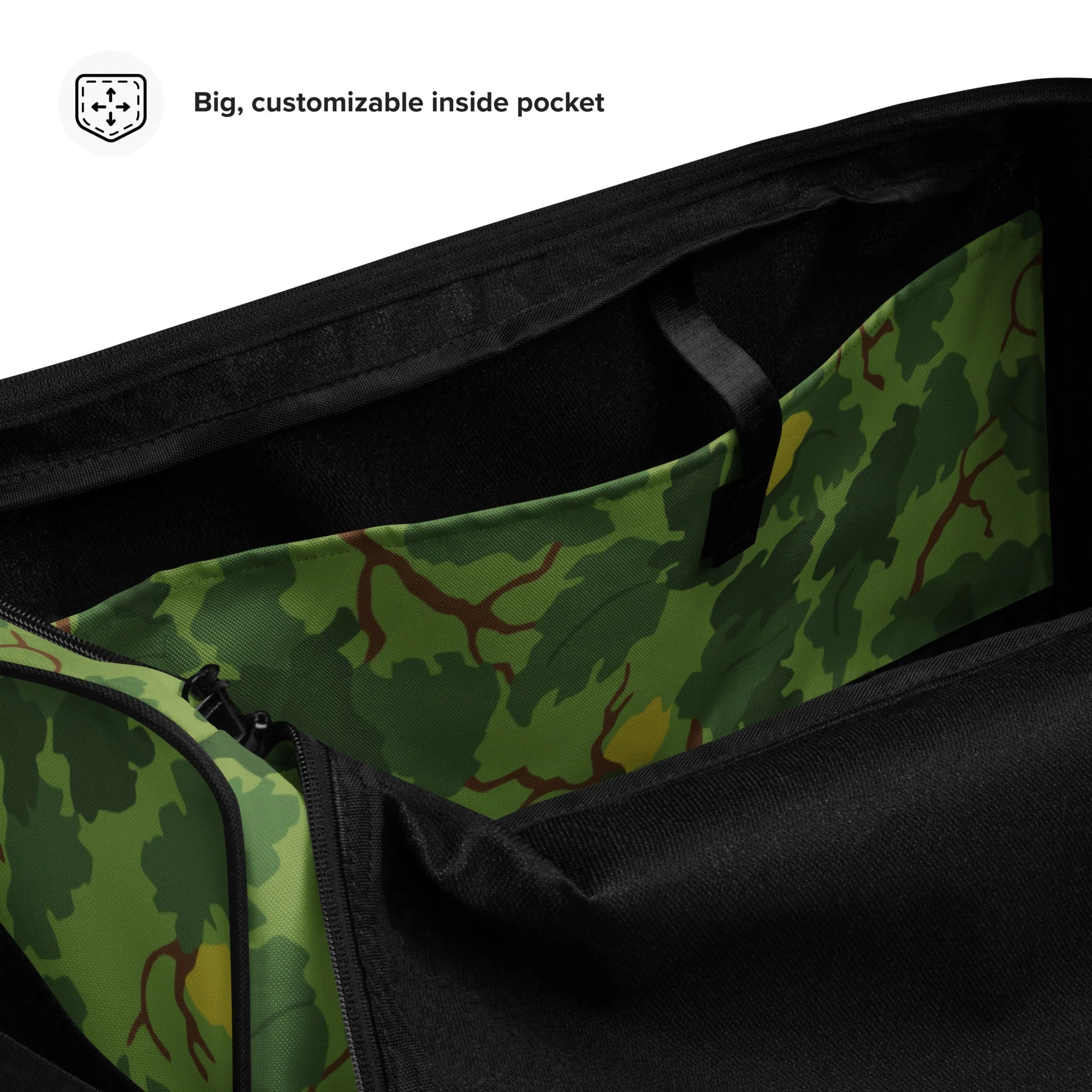 American Mitchell Wine Leaf Green CAMO Duffle Bag - Image 9
