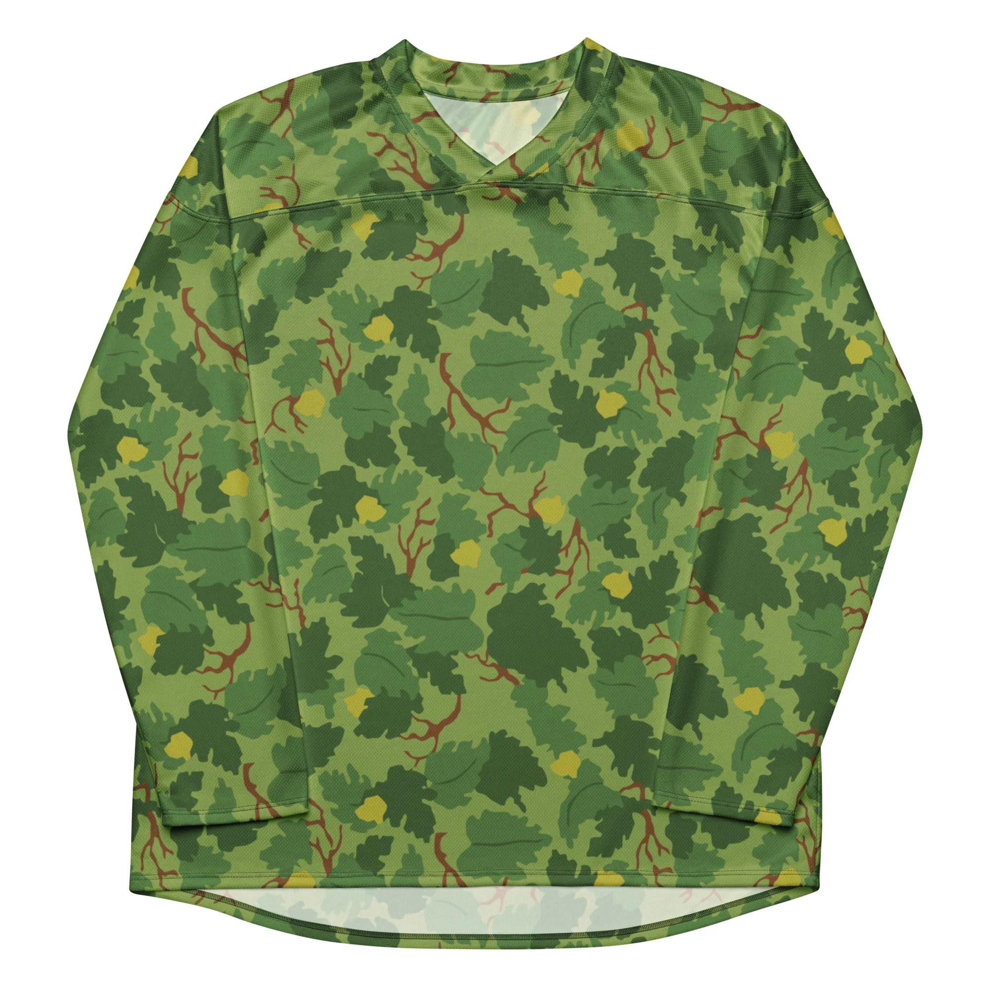 American Mitchell Wine Leaf Green CAMO Unisex Hockey Fan Jersey - Image 13