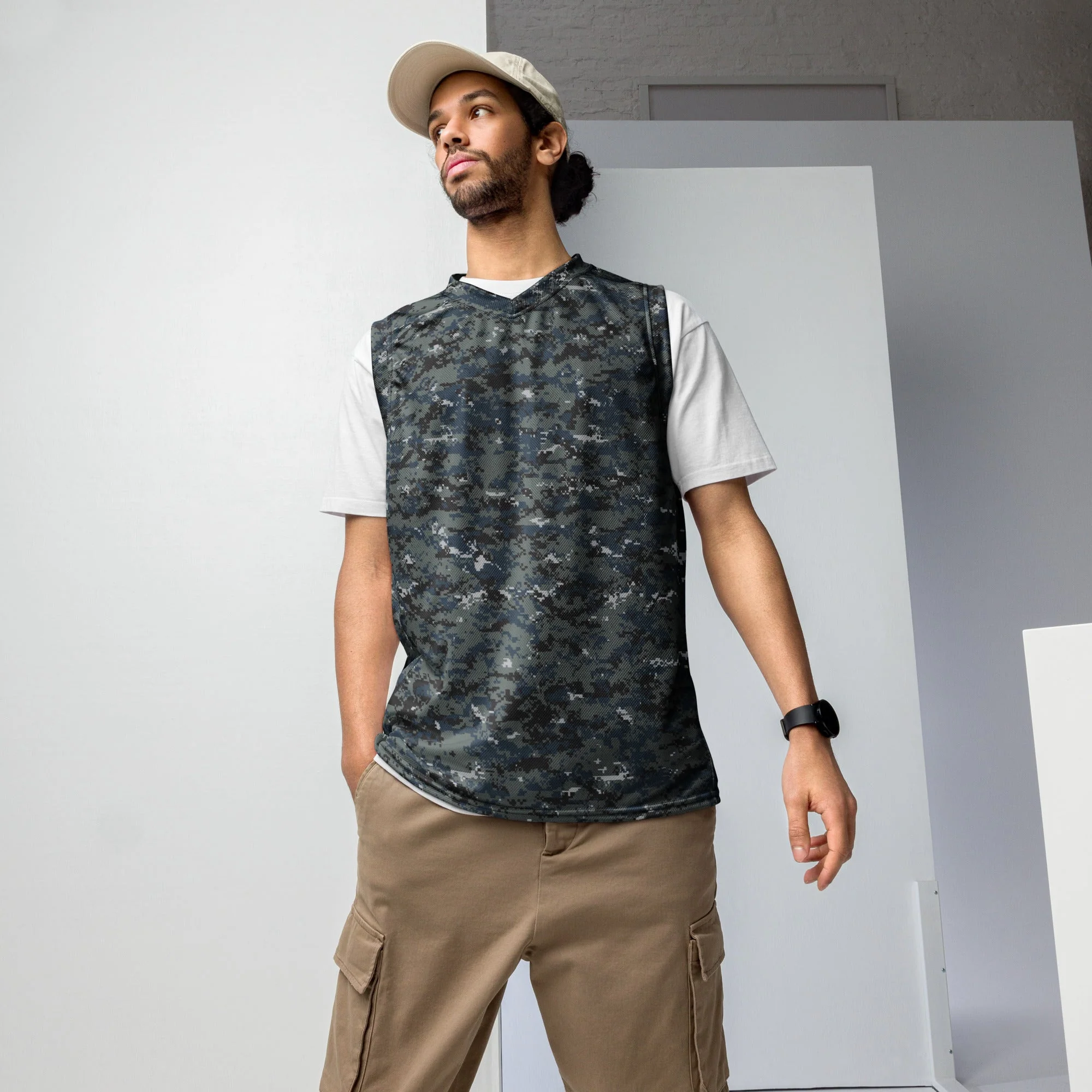 American Digital Blueberry CAMO Unisex Basketball Jersey