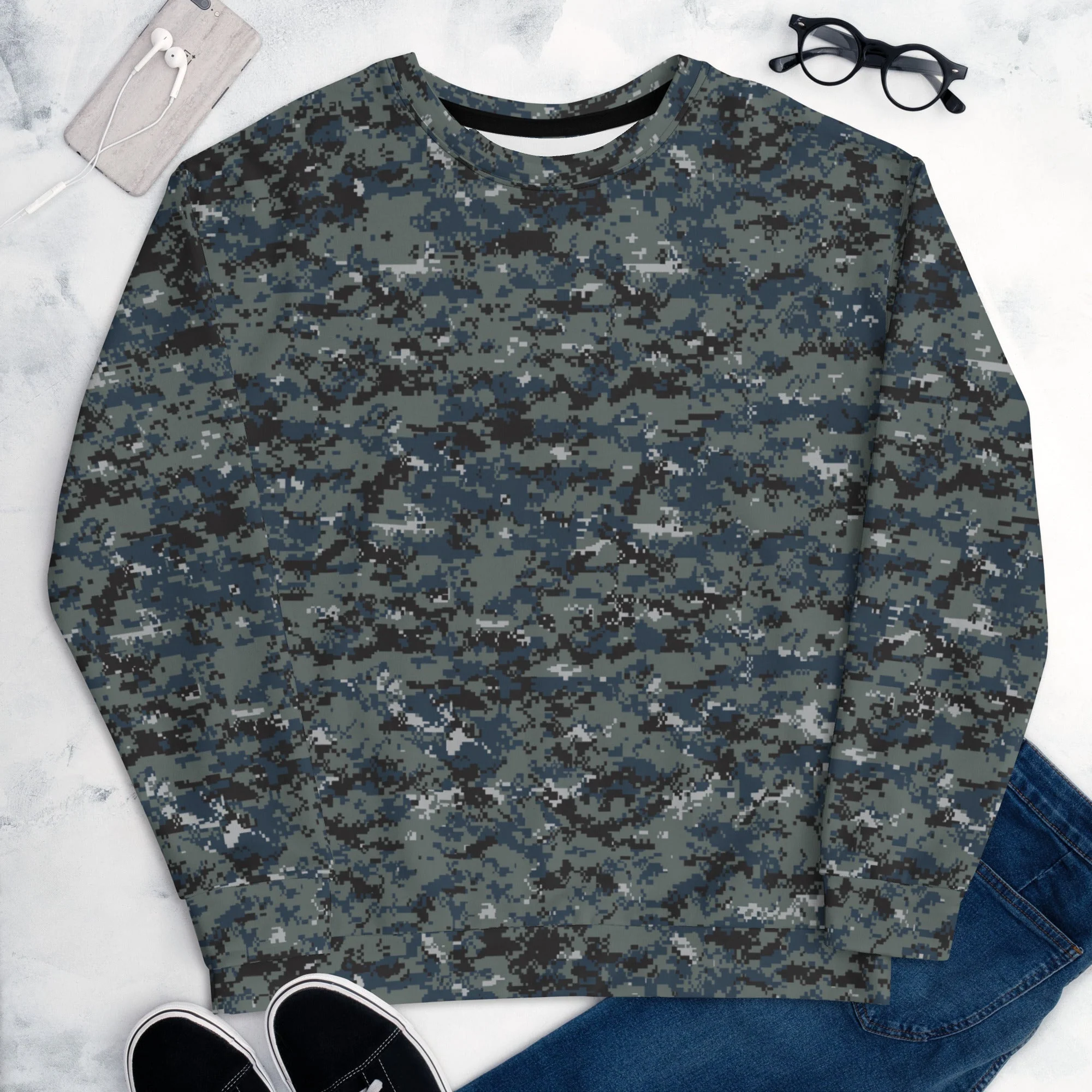 American Digital Blueberry CAMO Unisex Sweatshirt - Image 10
