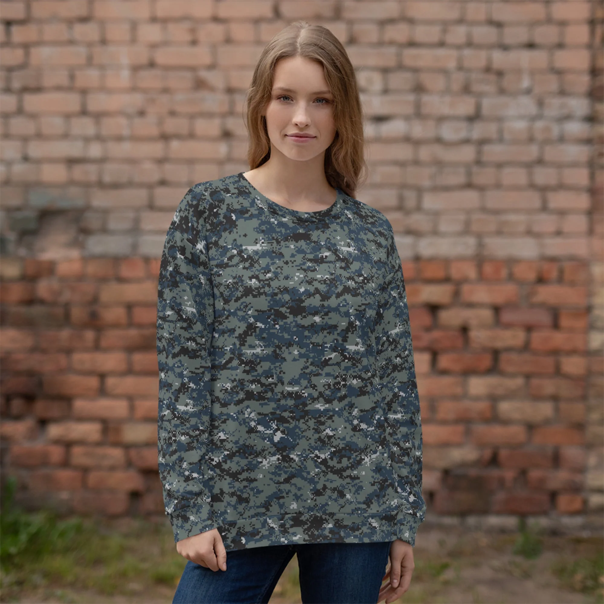 American Digital Blueberry CAMO Unisex Sweatshirt - Image 2
