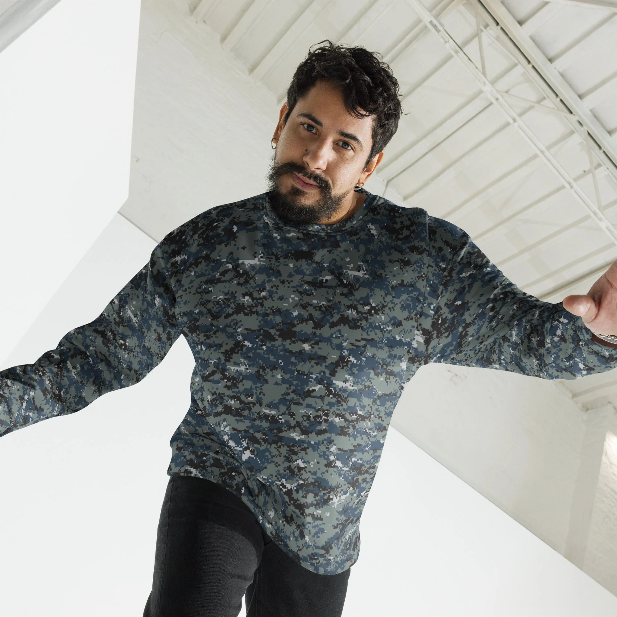 American Digital Blueberry CAMO Unisex Sweatshirt - Image 4