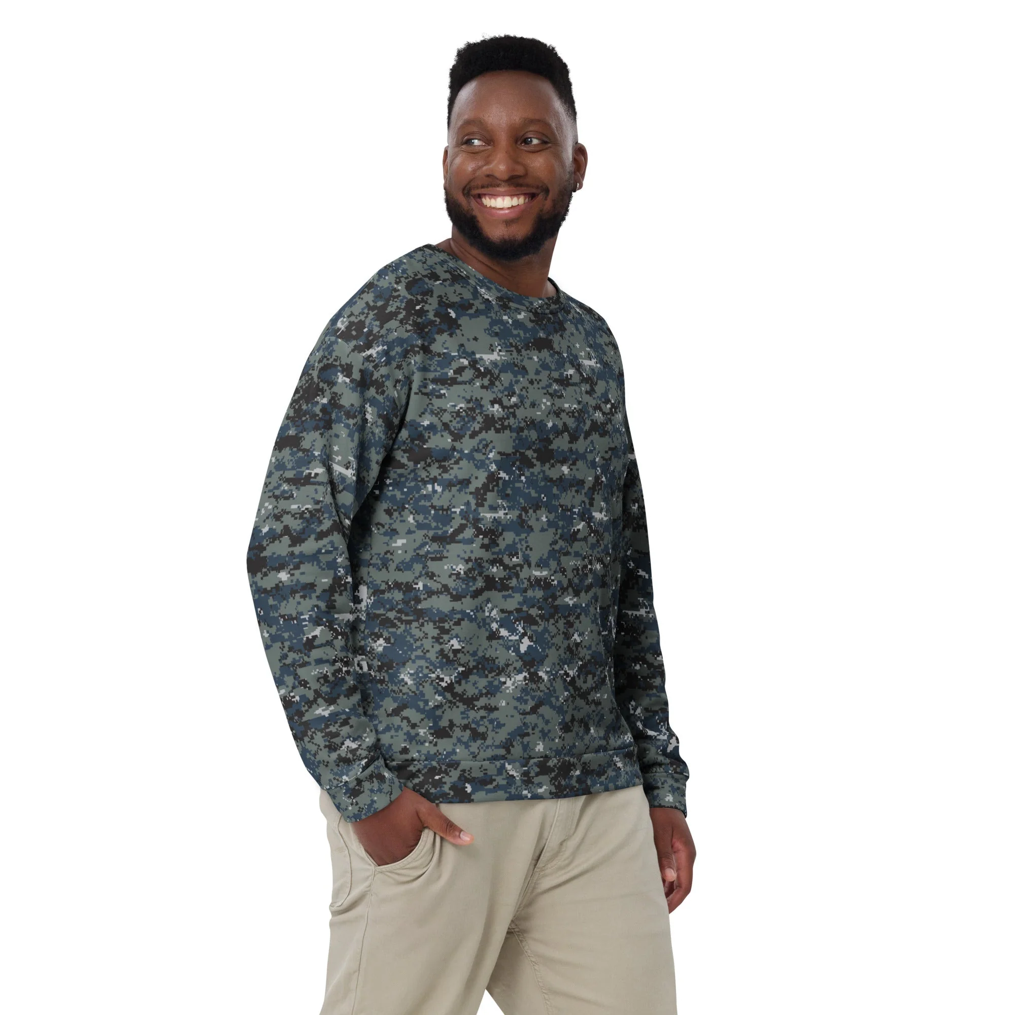 American Digital Blueberry CAMO Unisex Sweatshirt - Image 5