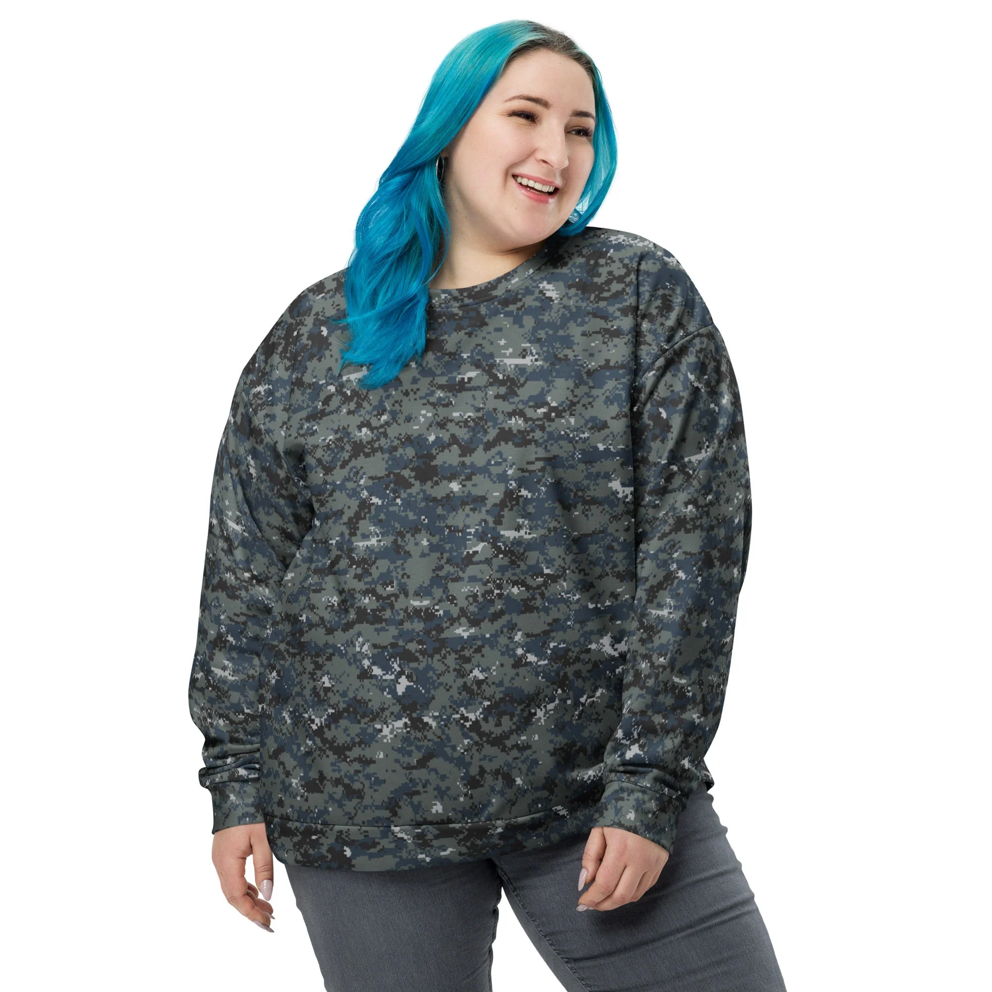 American Digital Blueberry CAMO Unisex Sweatshirt - Image 7