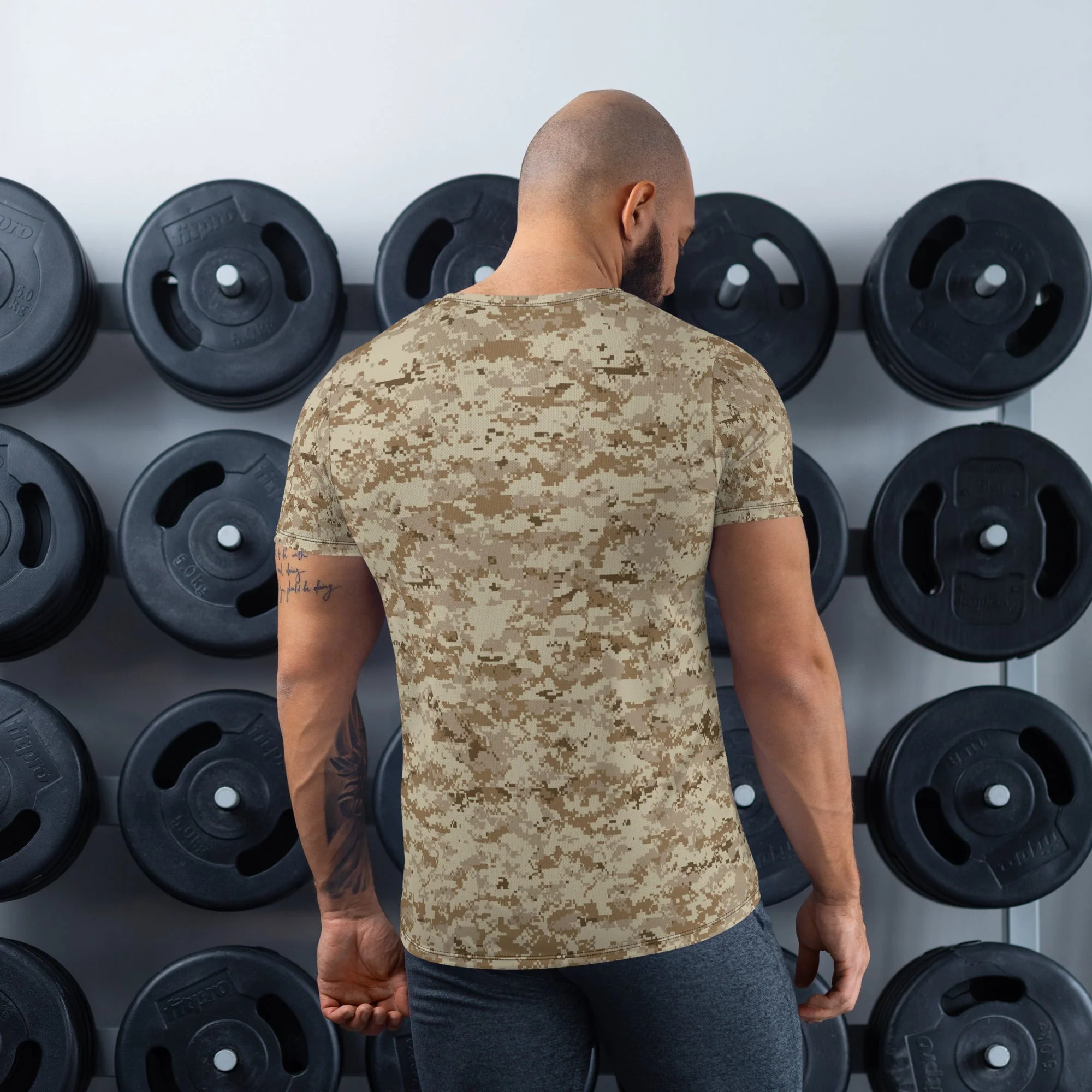 American Digital AOR-1 CAMO Mens Athletic T-Shirt - Image 2
