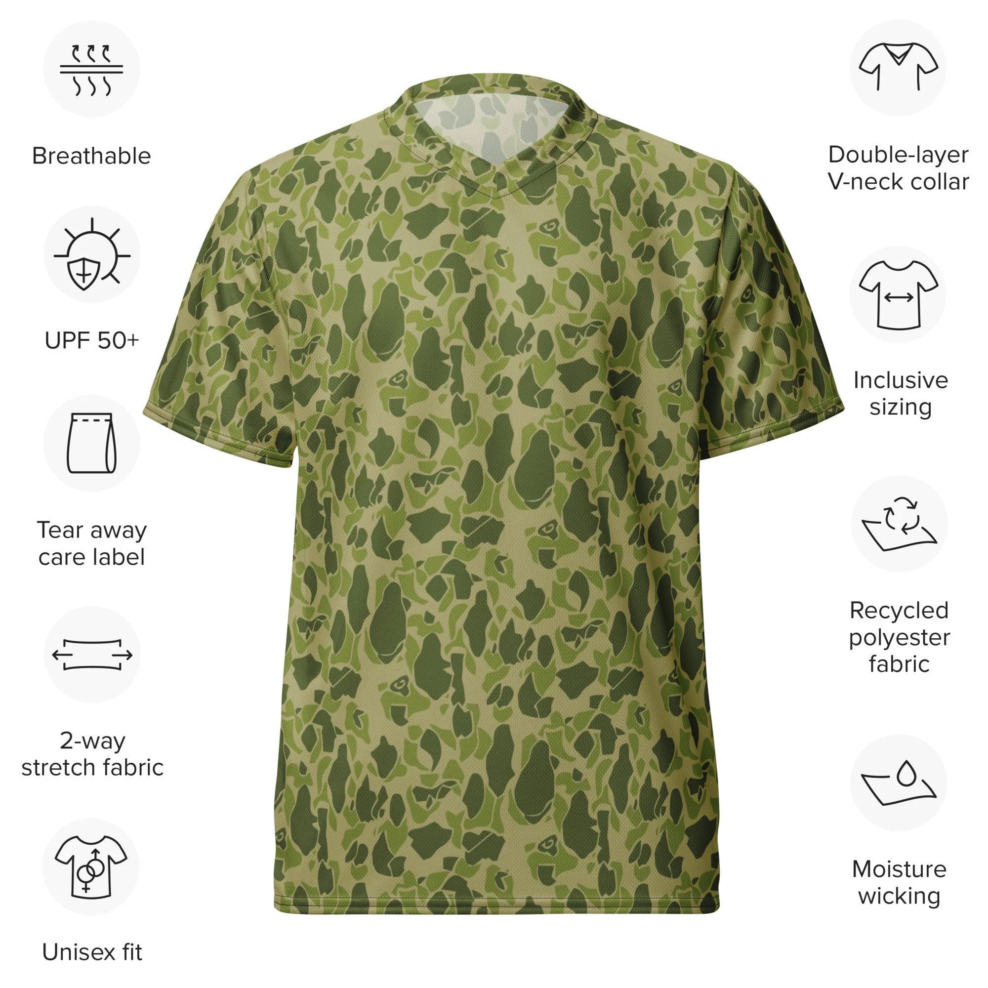 American Parachute CAMO Unisex Sports Jersey - Image 2