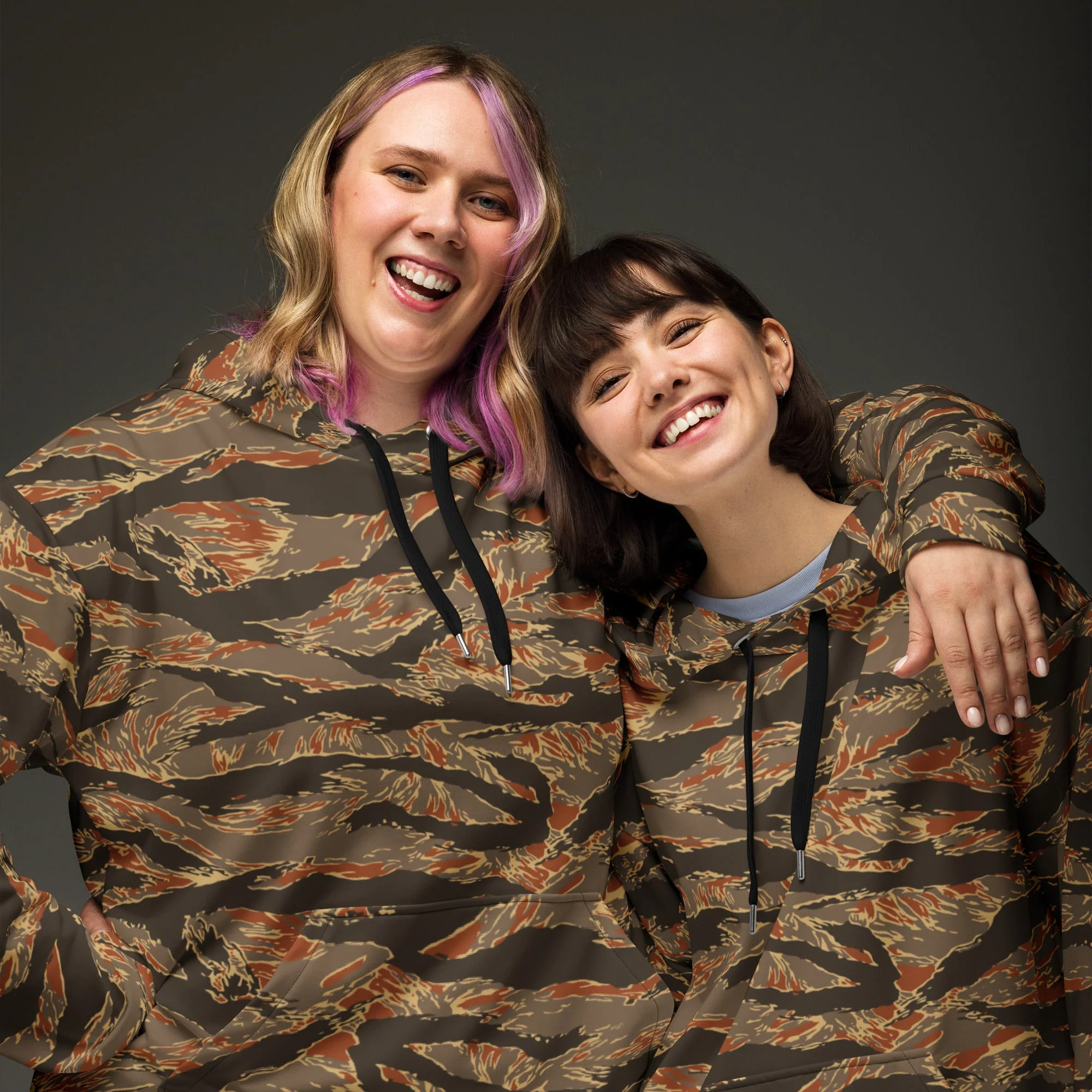 American Tiger Stripe Autumn CAMO Unisex Hoodie - Image 11