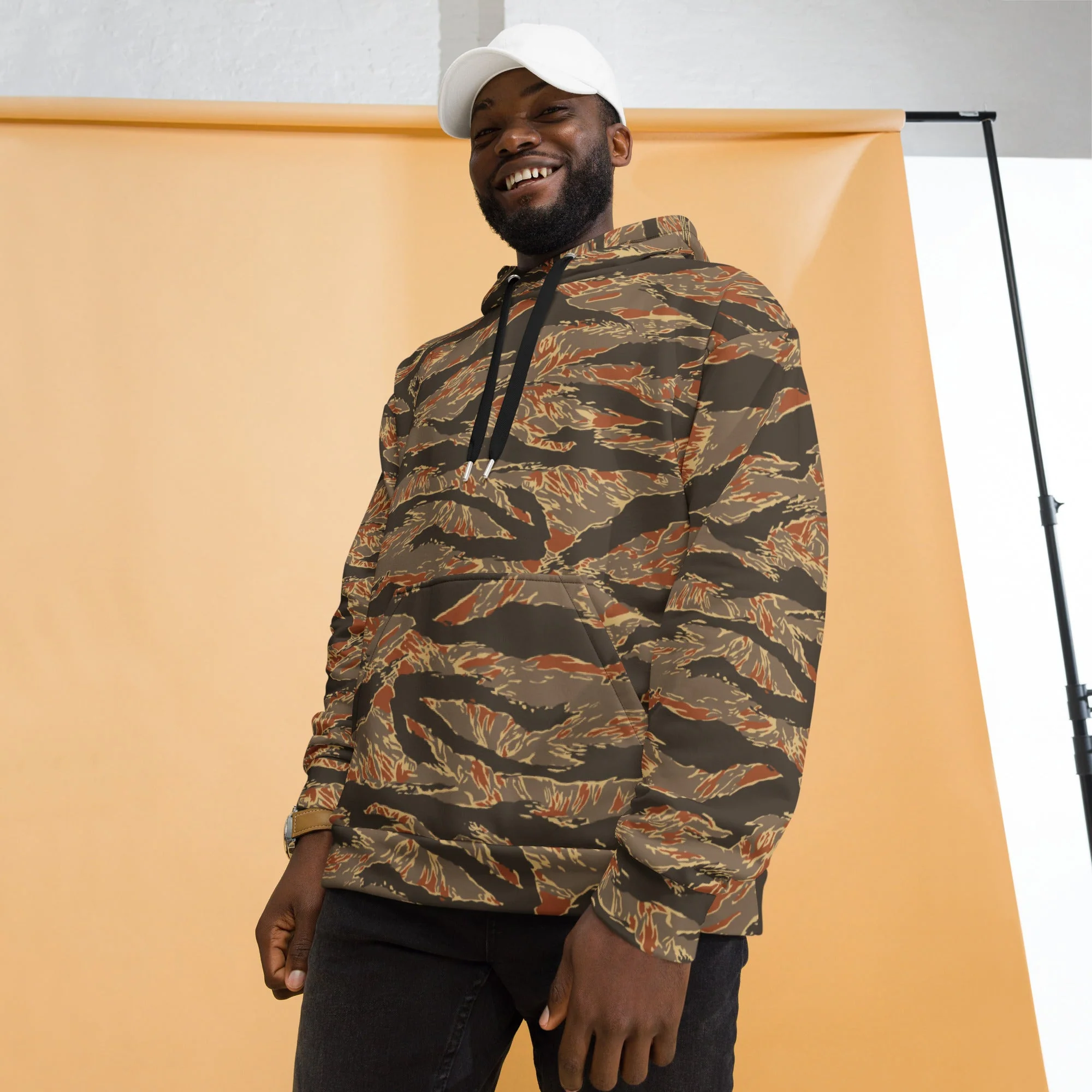 American Tiger Stripe Autumn CAMO Unisex Hoodie - Image 13