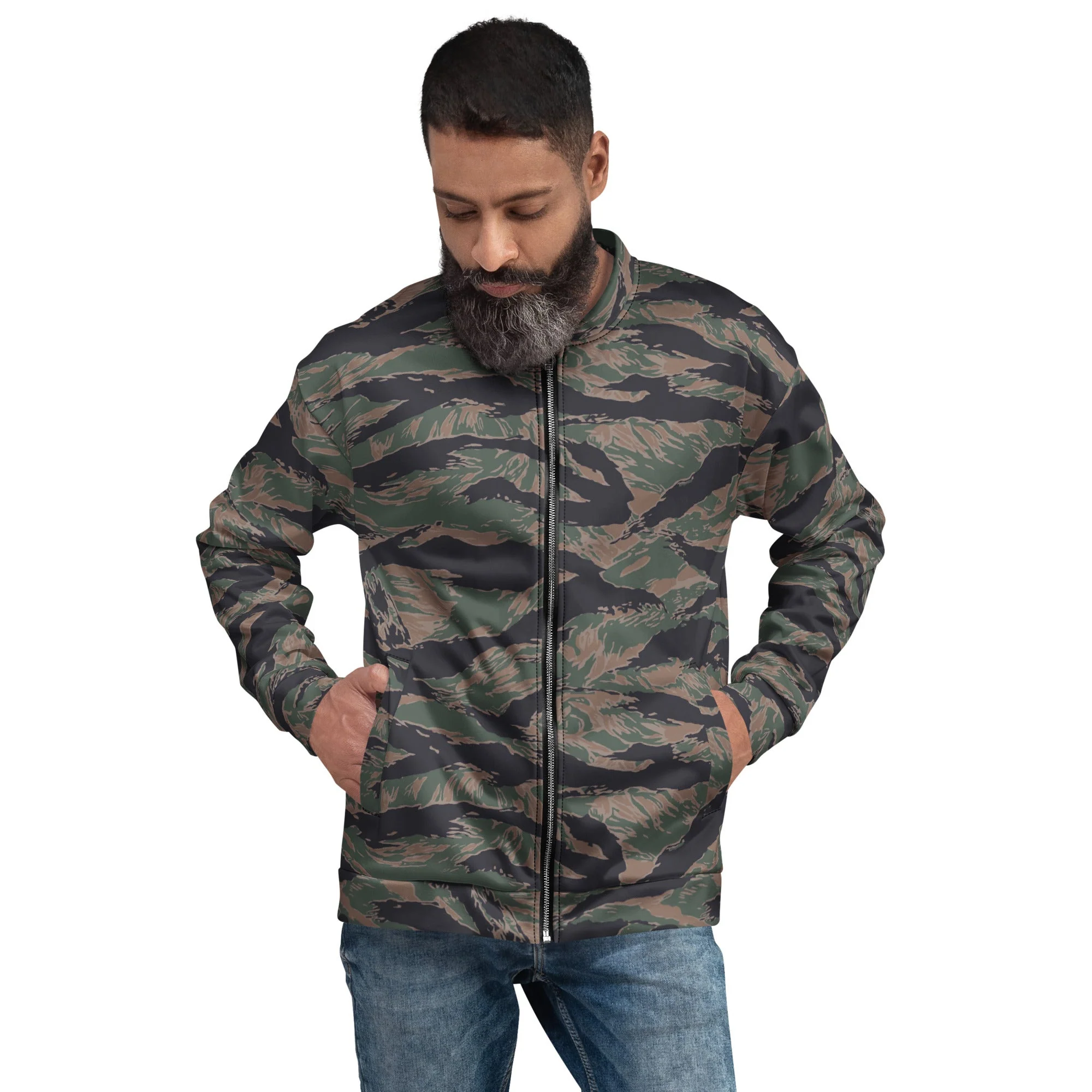 American Tiger Stripe MARPAT Woodland CAMO Unisex Bomber Jacket