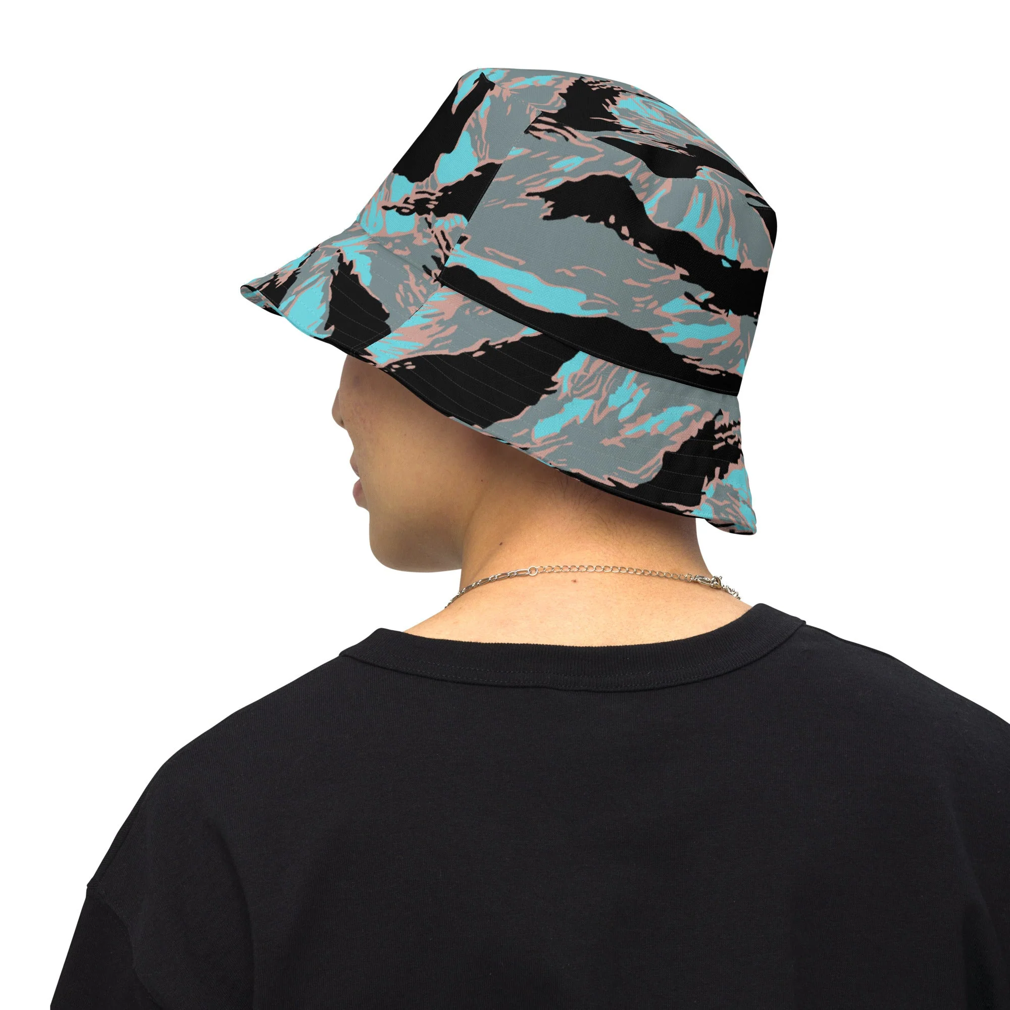 American Tiger Stripe Miami Urban CAMO Reversible Bucket Hat