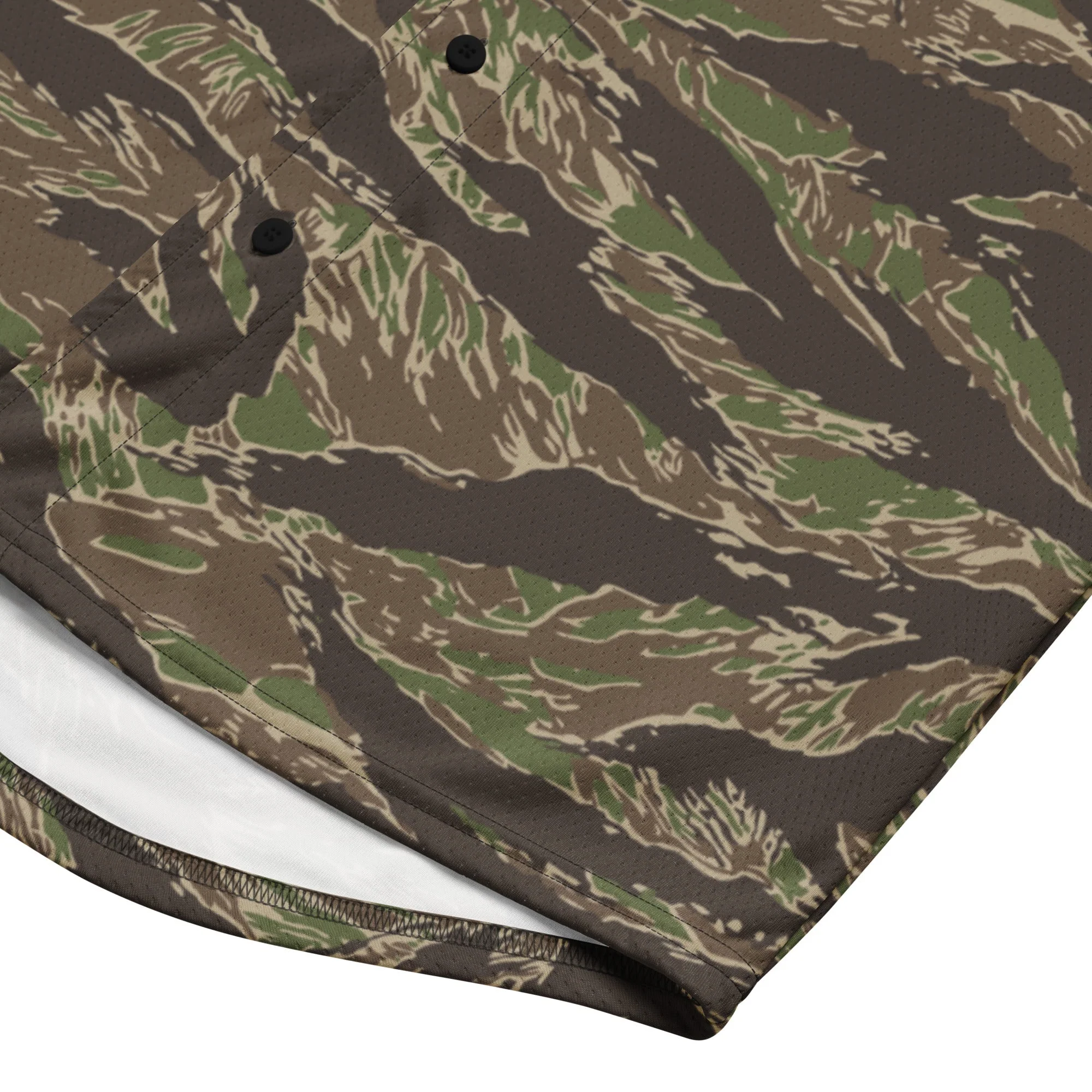 American Tiger Stripe Multi-terrain CAMO Unisex Baseball Jersey - Image 11