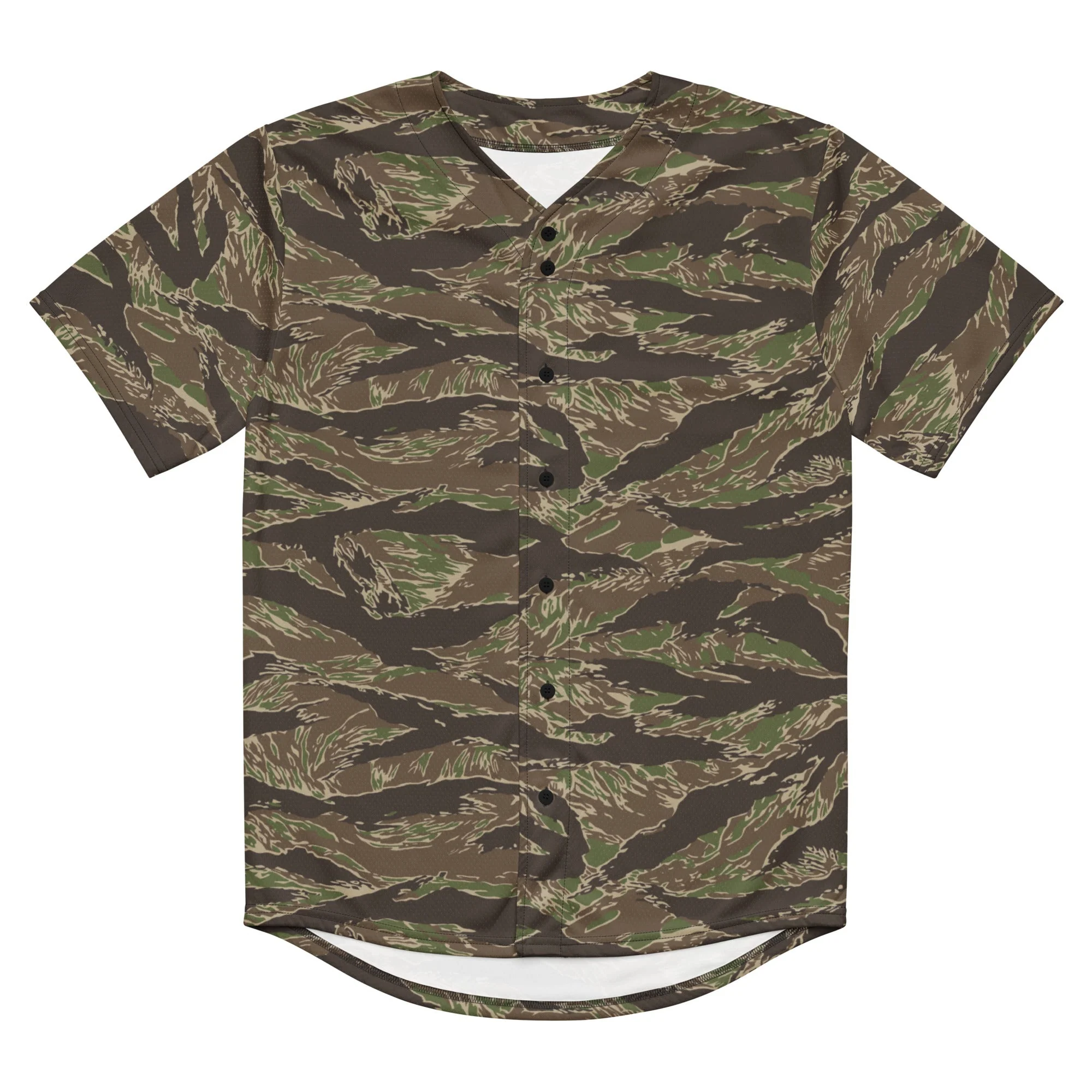 American Tiger Stripe Multi-terrain CAMO Unisex Baseball Jersey - Image 12