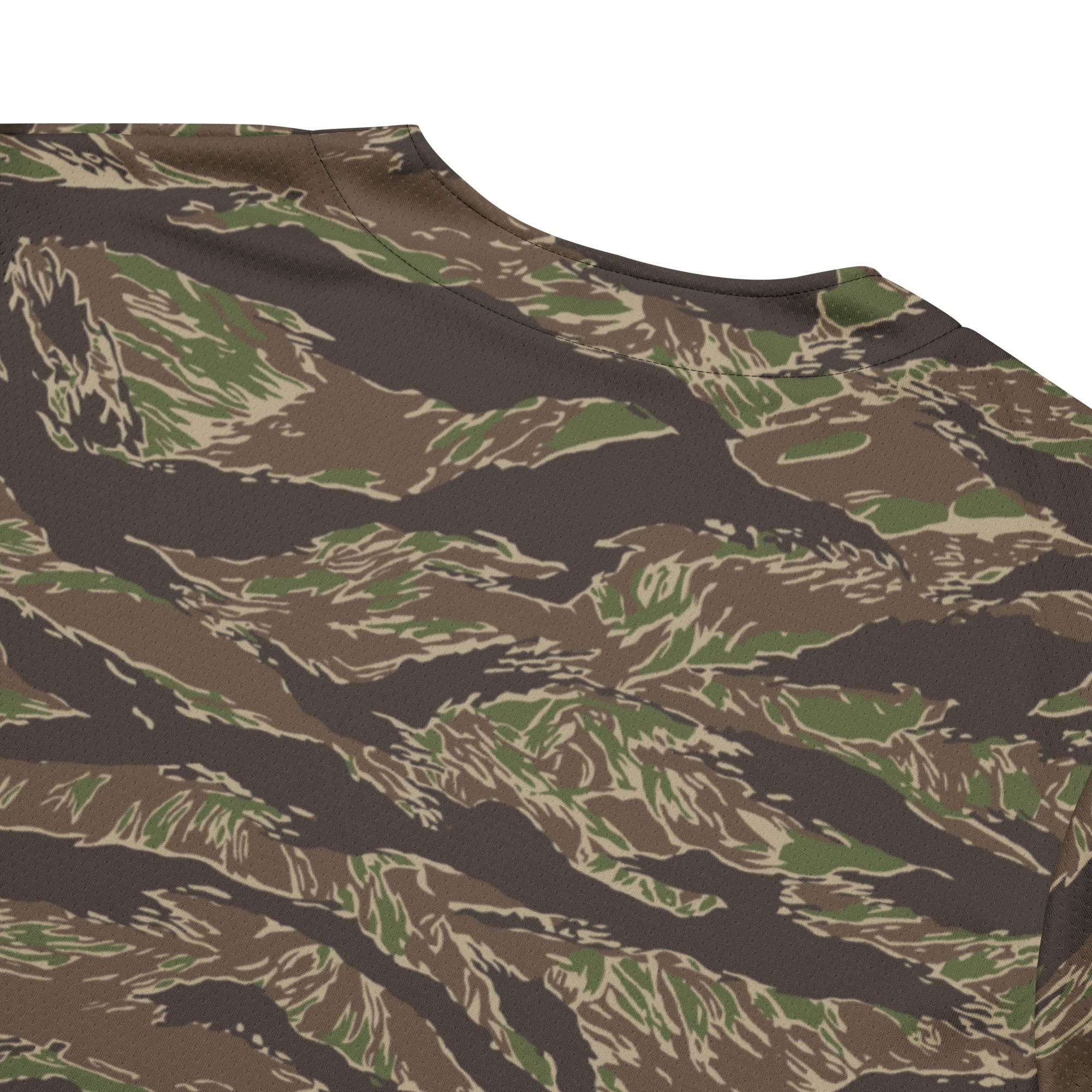 American Tiger Stripe Multi-terrain CAMO Unisex Baseball Jersey - Image 5