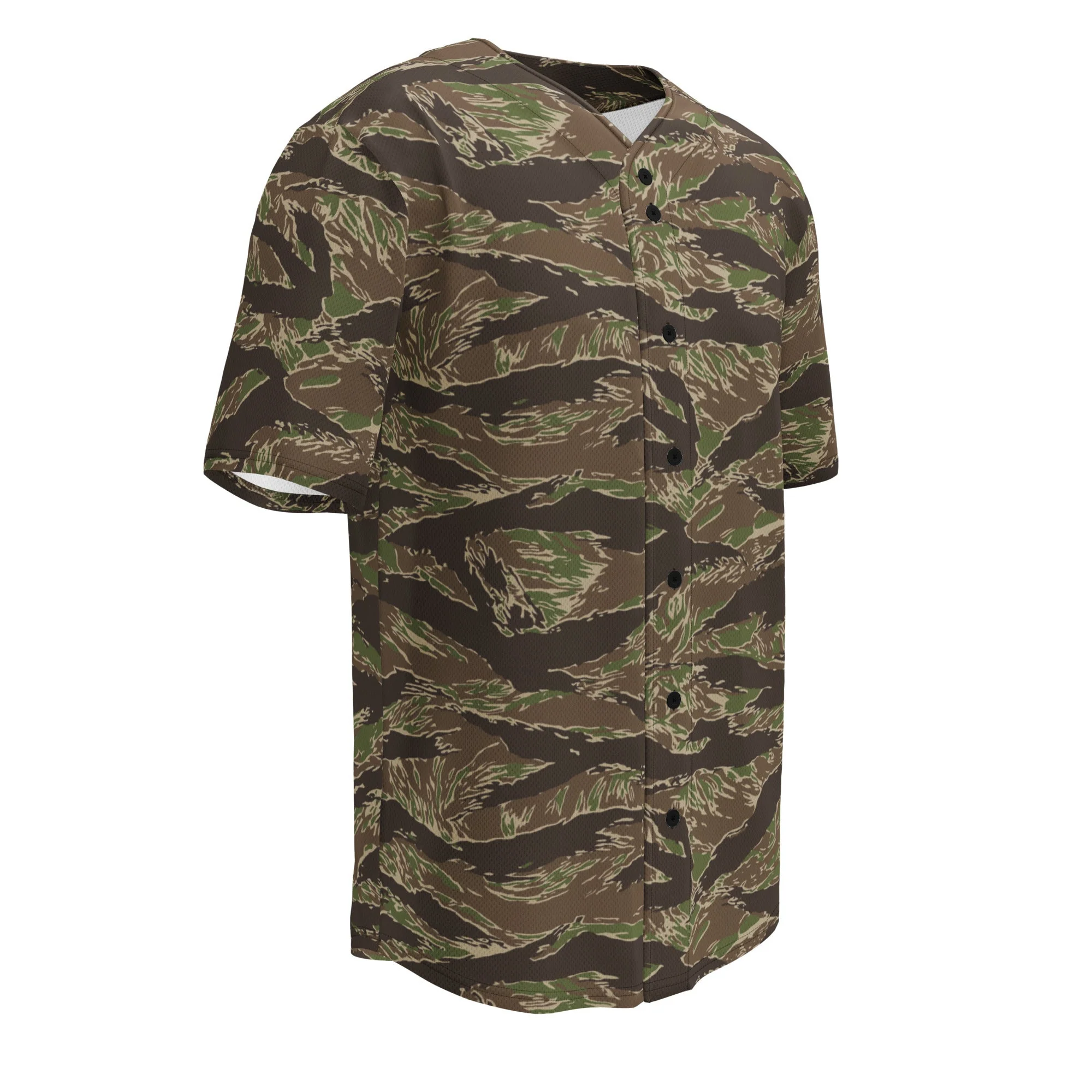 American Tiger Stripe Multi-terrain CAMO Unisex Baseball Jersey - Image 7