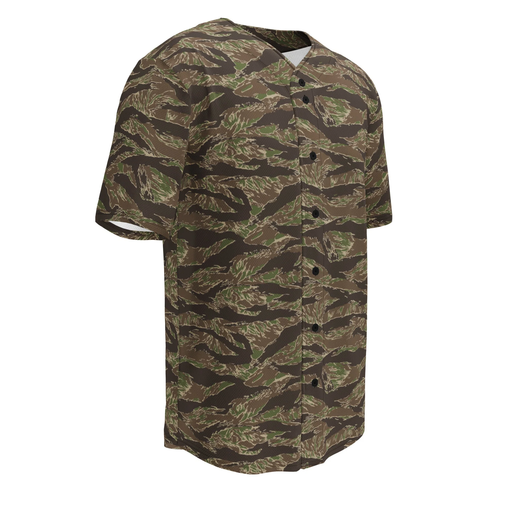 American Tiger Stripe Multi-terrain CAMO Unisex Baseball Jersey - Image 7