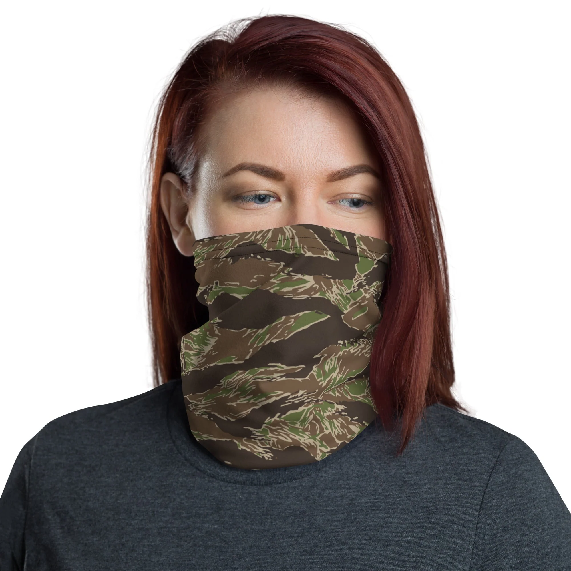 American Tiger Stripe Multi-terrain CAMO Neck Gaiter - Image 2