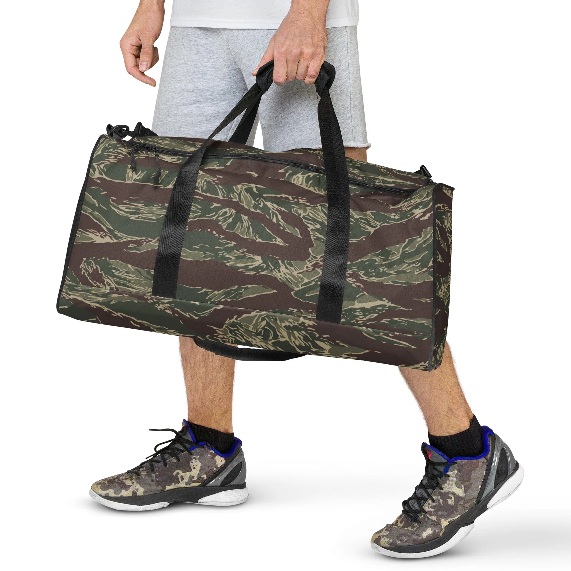 American Tiger Stripe Ridgeback CAMO Duffle Bag - Image 6