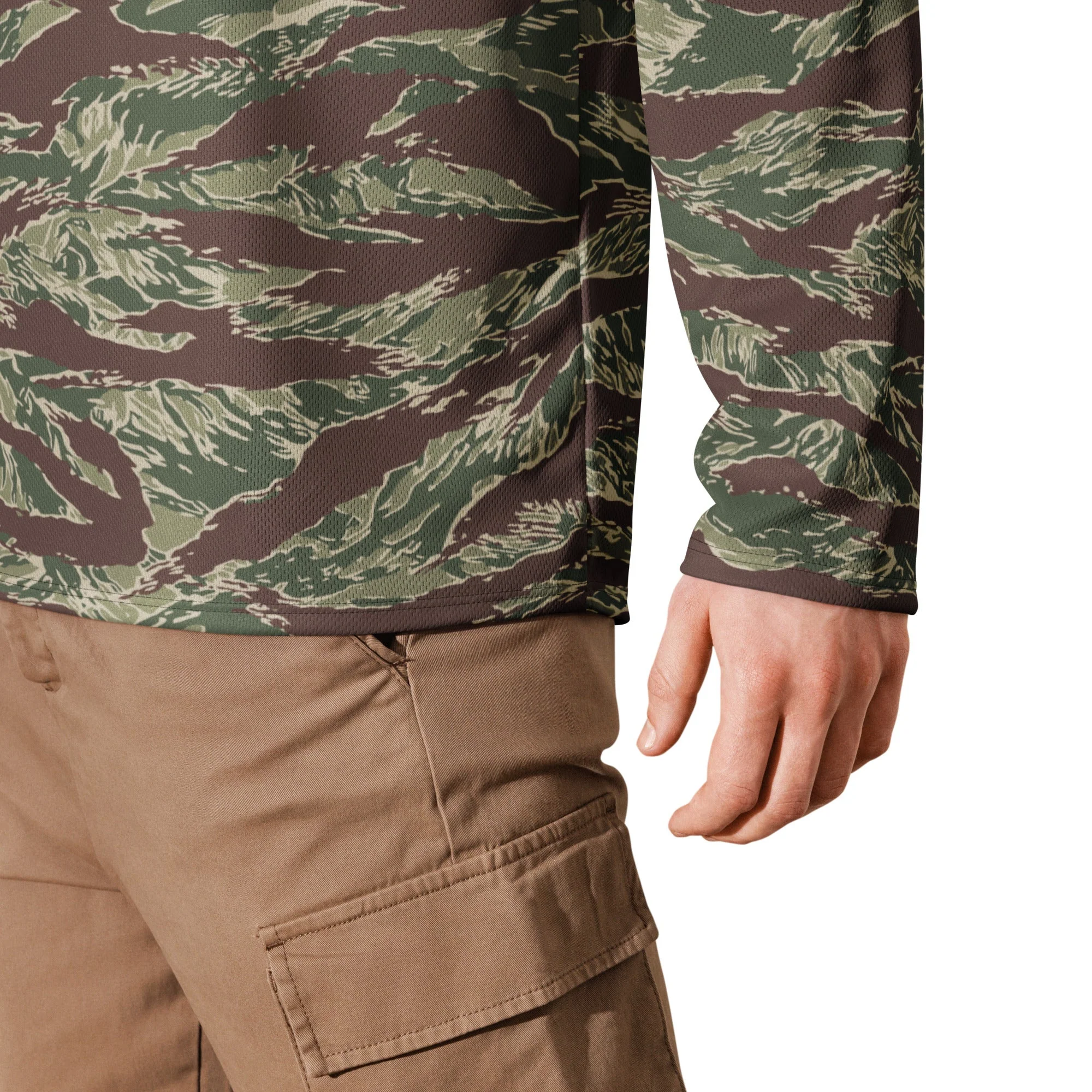 American Tiger Stripe Ridgeback CAMO Unisex Hockey Fan Jersey - Image 2