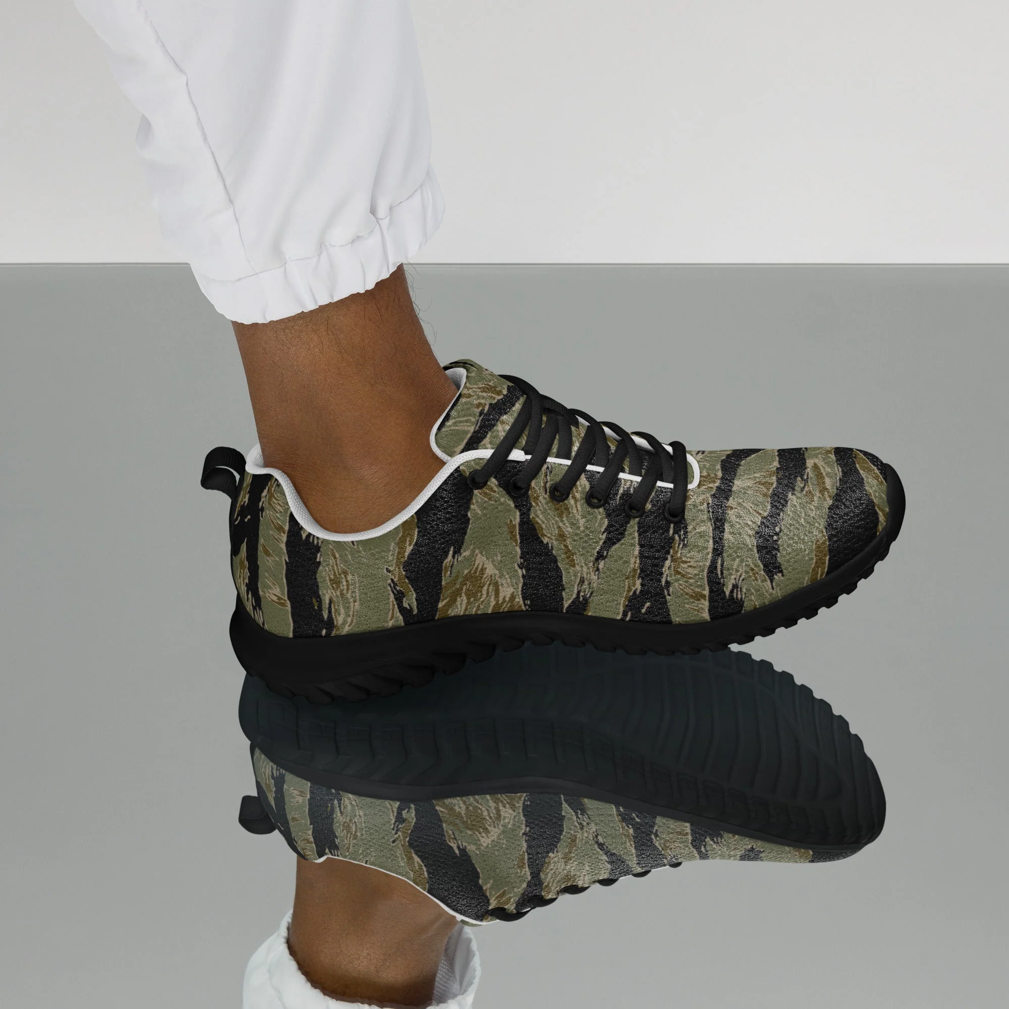 American Tiger Stripe Special Forces Advisor Sparse CAMO Mens Athletic Shoes - Image 4