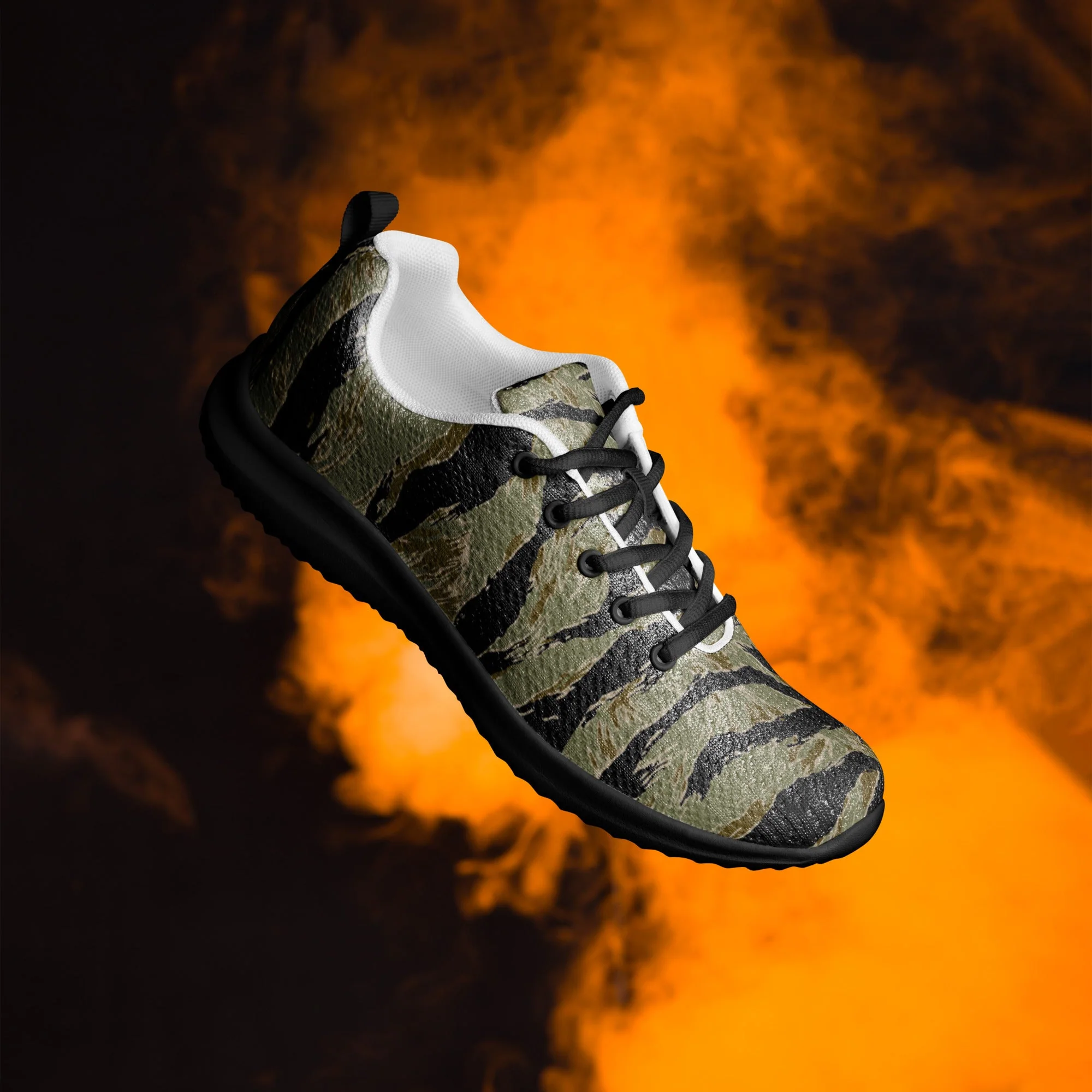 American Tiger Stripe Special Forces Advisor Sparse CAMO Mens Athletic Shoes - Image 6