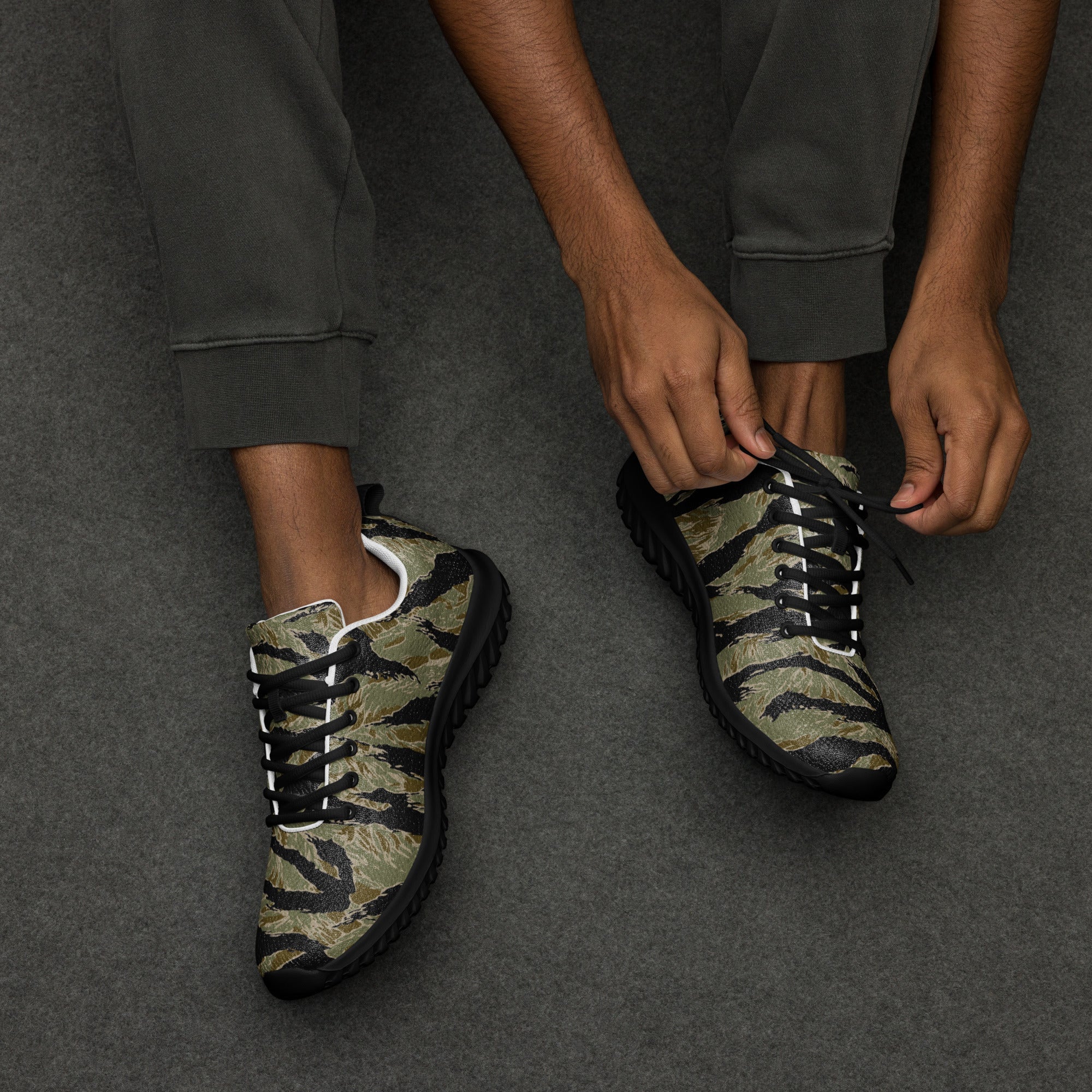 American Tiger Stripe Special Forces Advisor Sparse CAMO Mens Athletic Shoes - Image 8