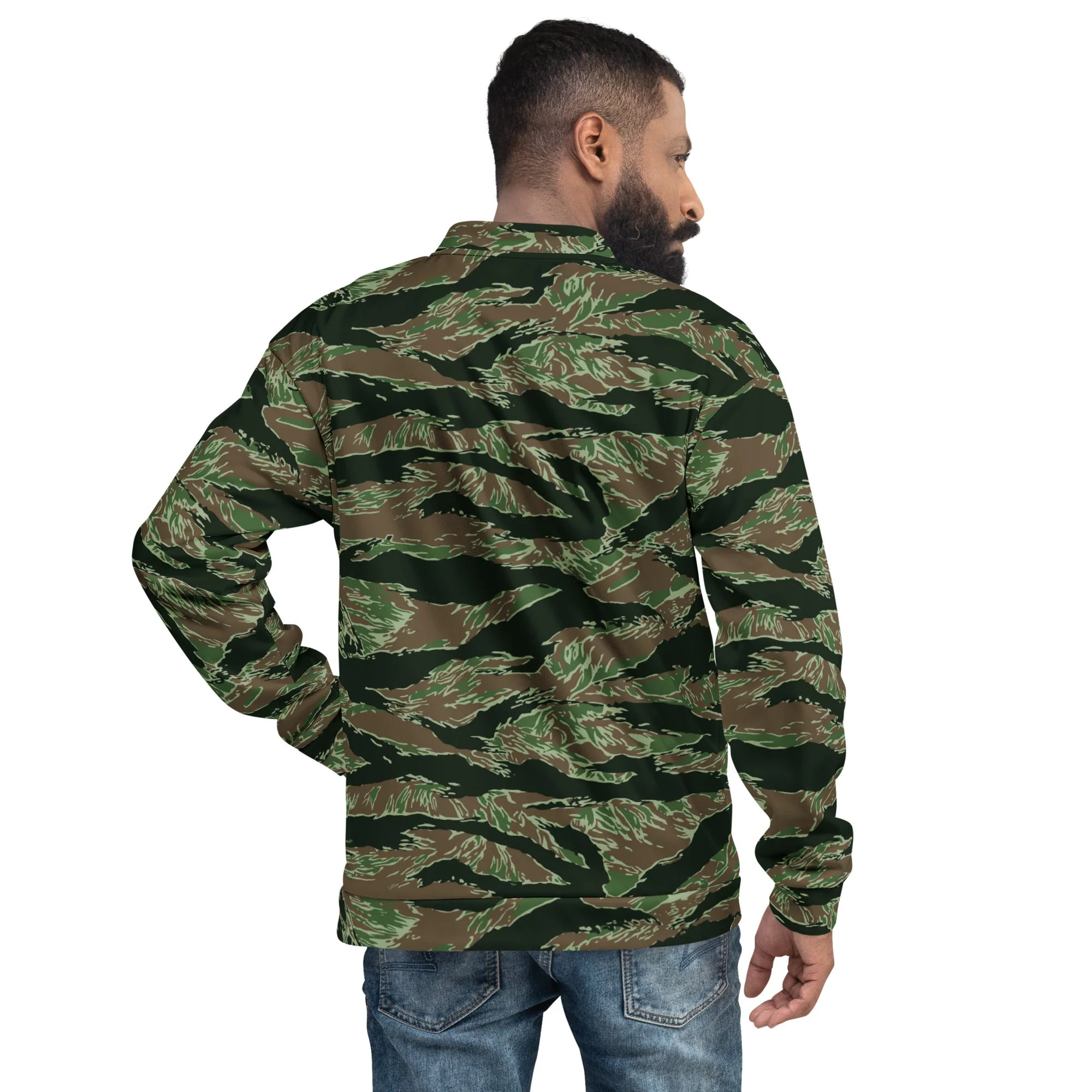 American Tiger Stripe Viper CAMO Unisex Bomber Jacket - Image 2