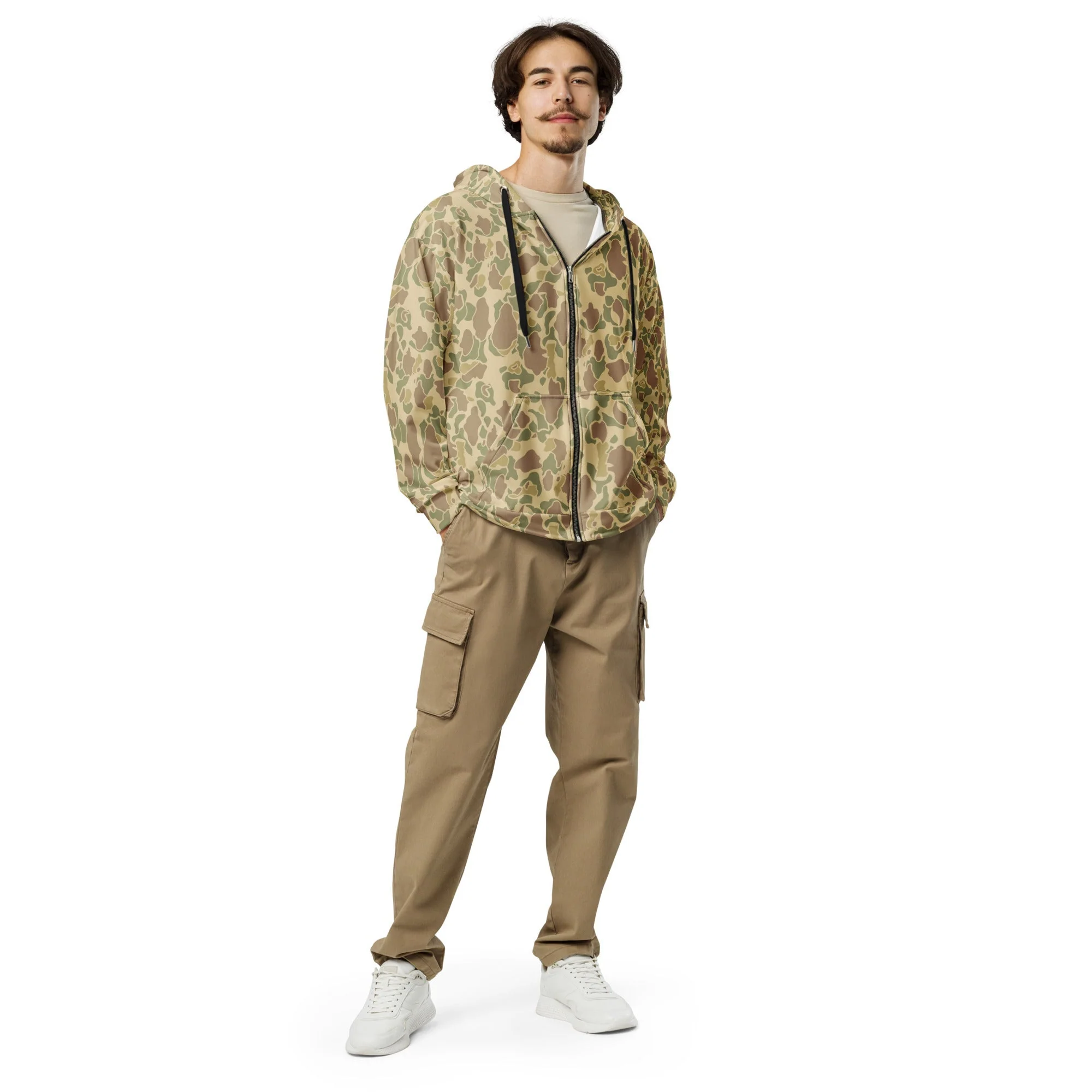 American Frog Skin Beach CAMO Unisex Zip Hoodie - Image 11