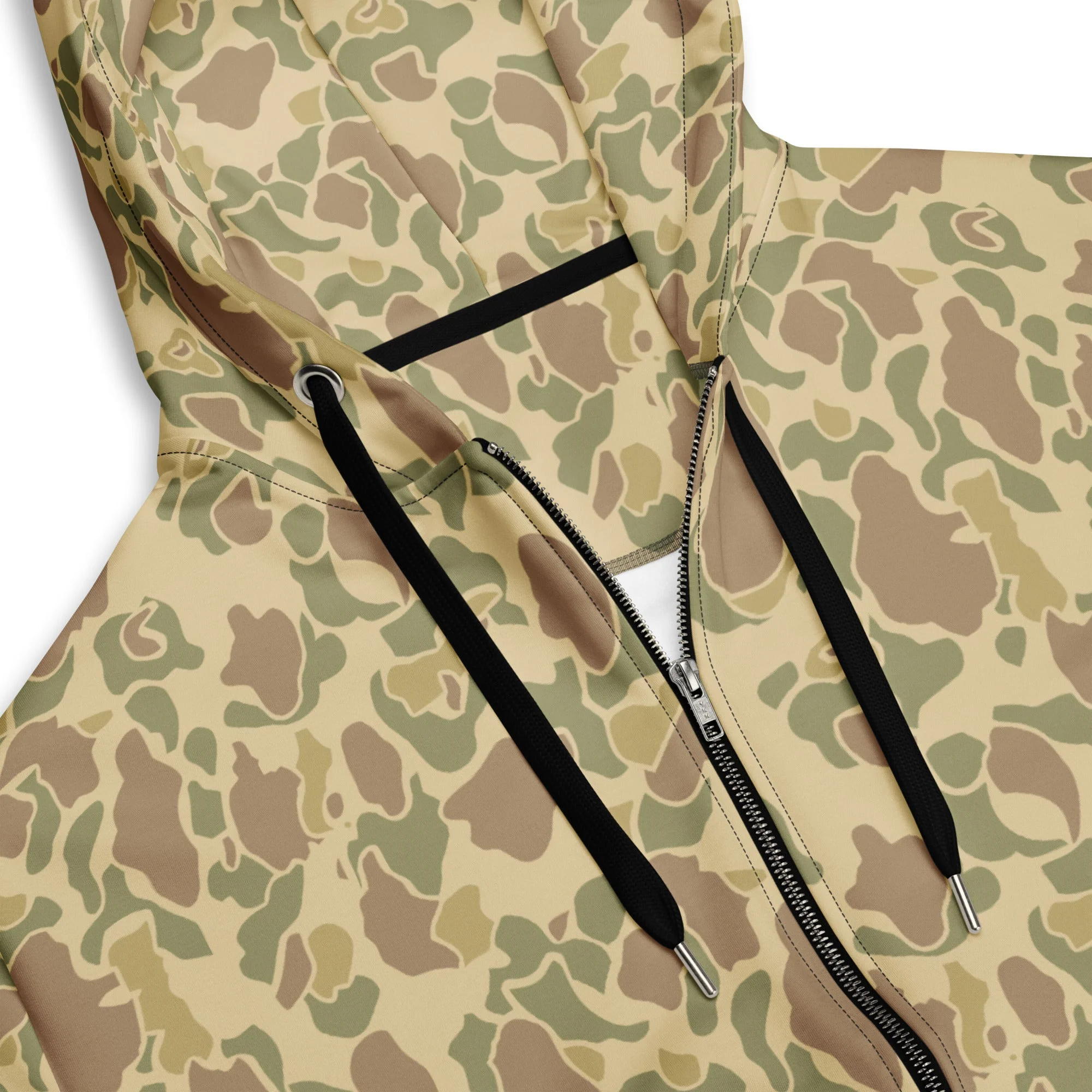 American Frog Skin Beach CAMO Unisex Zip Hoodie - Image 13