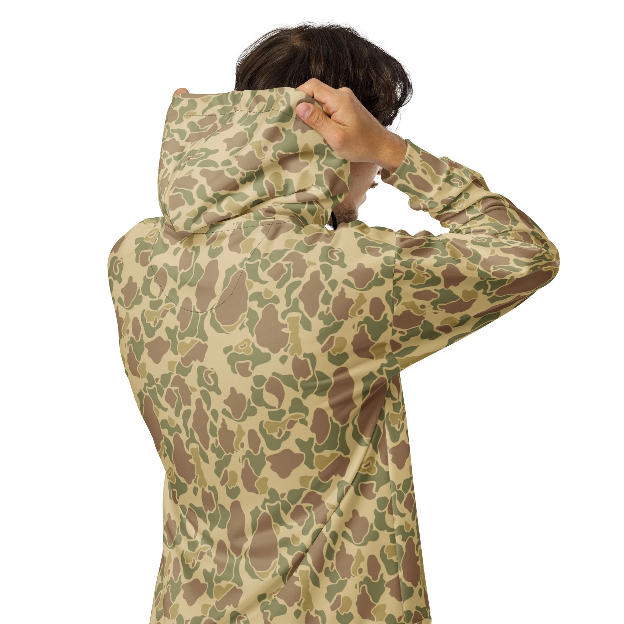 American Frog Skin Beach CAMO Unisex Zip Hoodie - Image 14