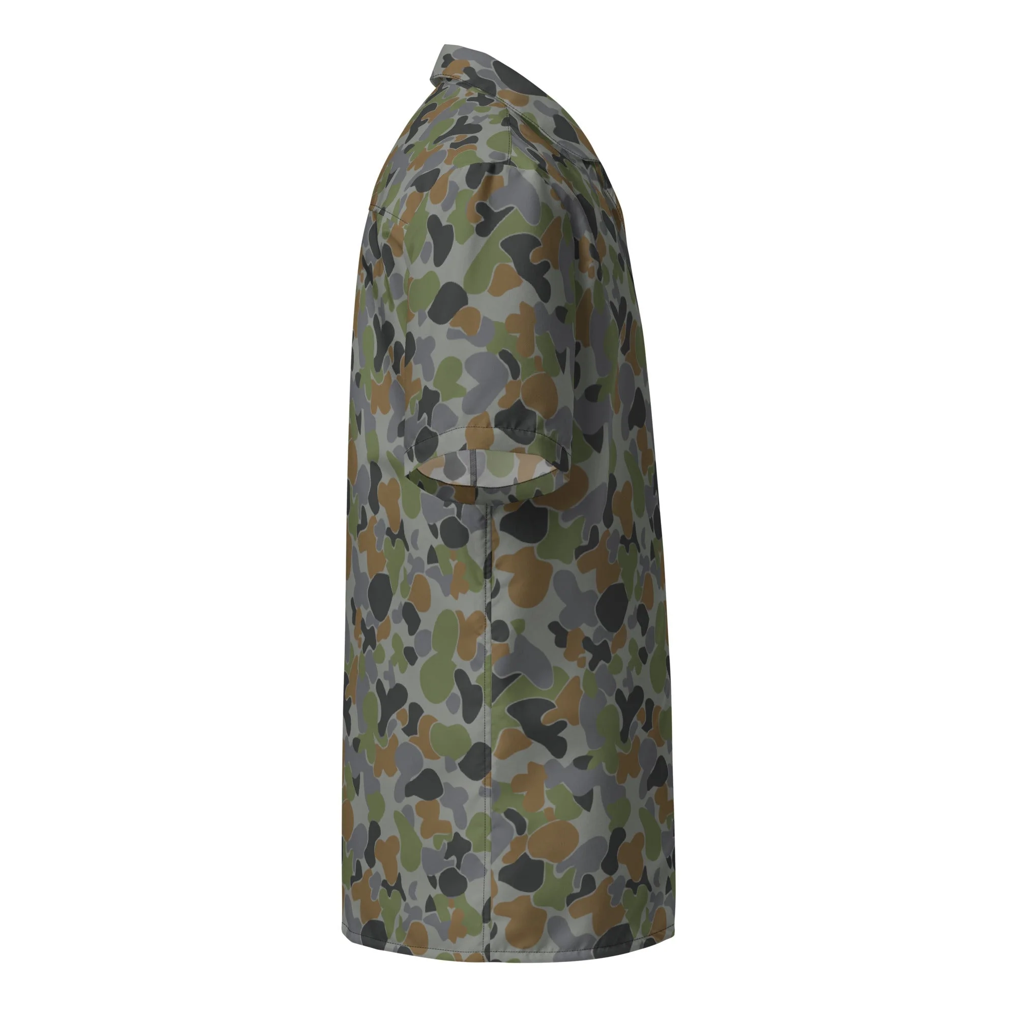 Australian AUSCAM Air Force Disruptive Pattern Uniform (AFDPU) CAMO Unisex Short-Sleeve Button Shirt - Image 10