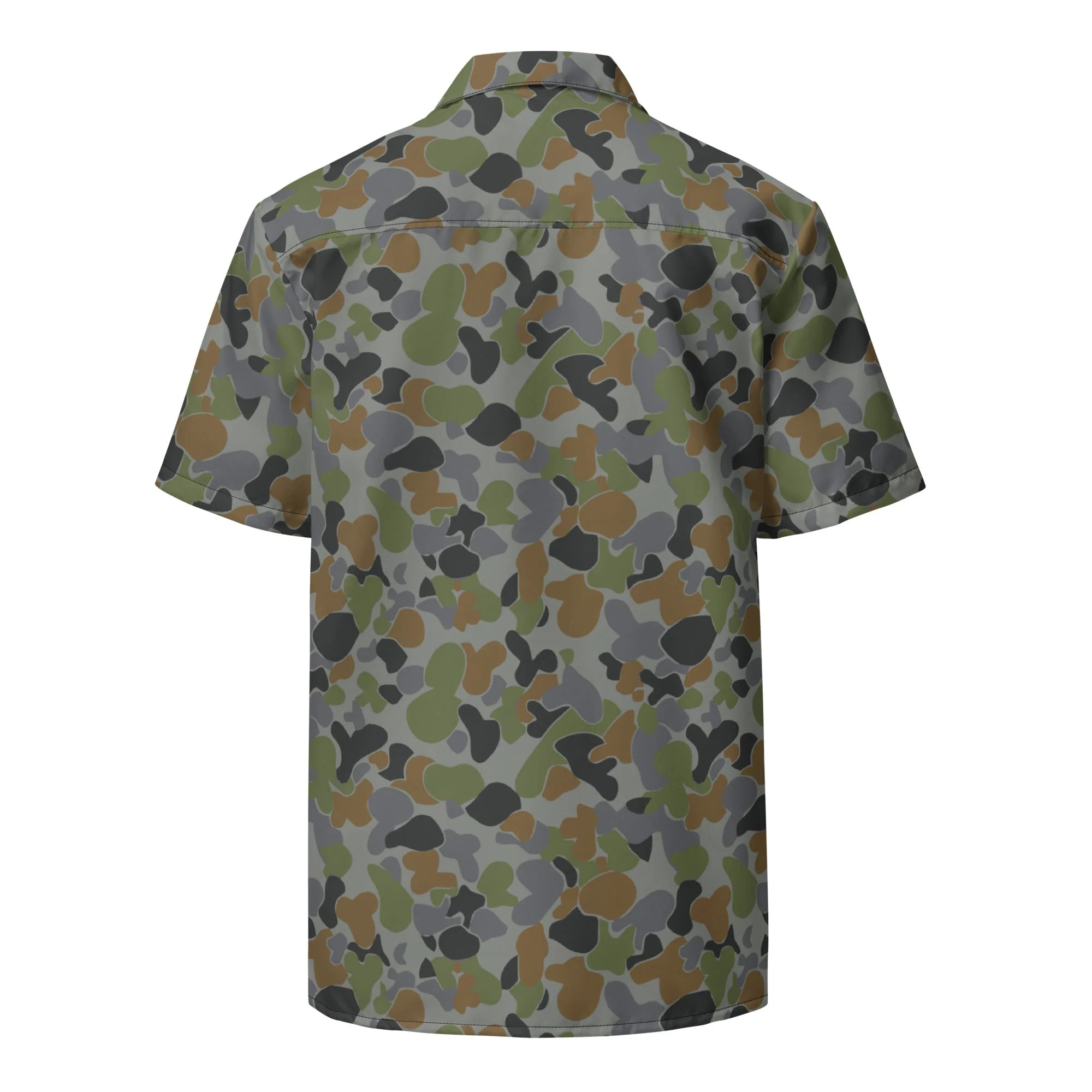 Australian AUSCAM Air Force Disruptive Pattern Uniform (AFDPU) CAMO Unisex Short-Sleeve Button Shirt - Image 8