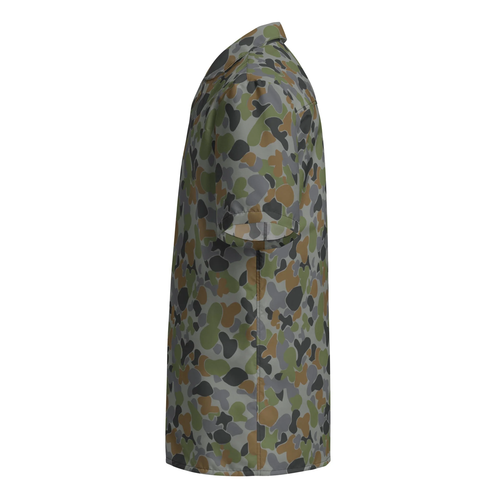 Australian AUSCAM Air Force Disruptive Pattern Uniform (AFDPU) CAMO Unisex Short-Sleeve Button Shirt - Image 9