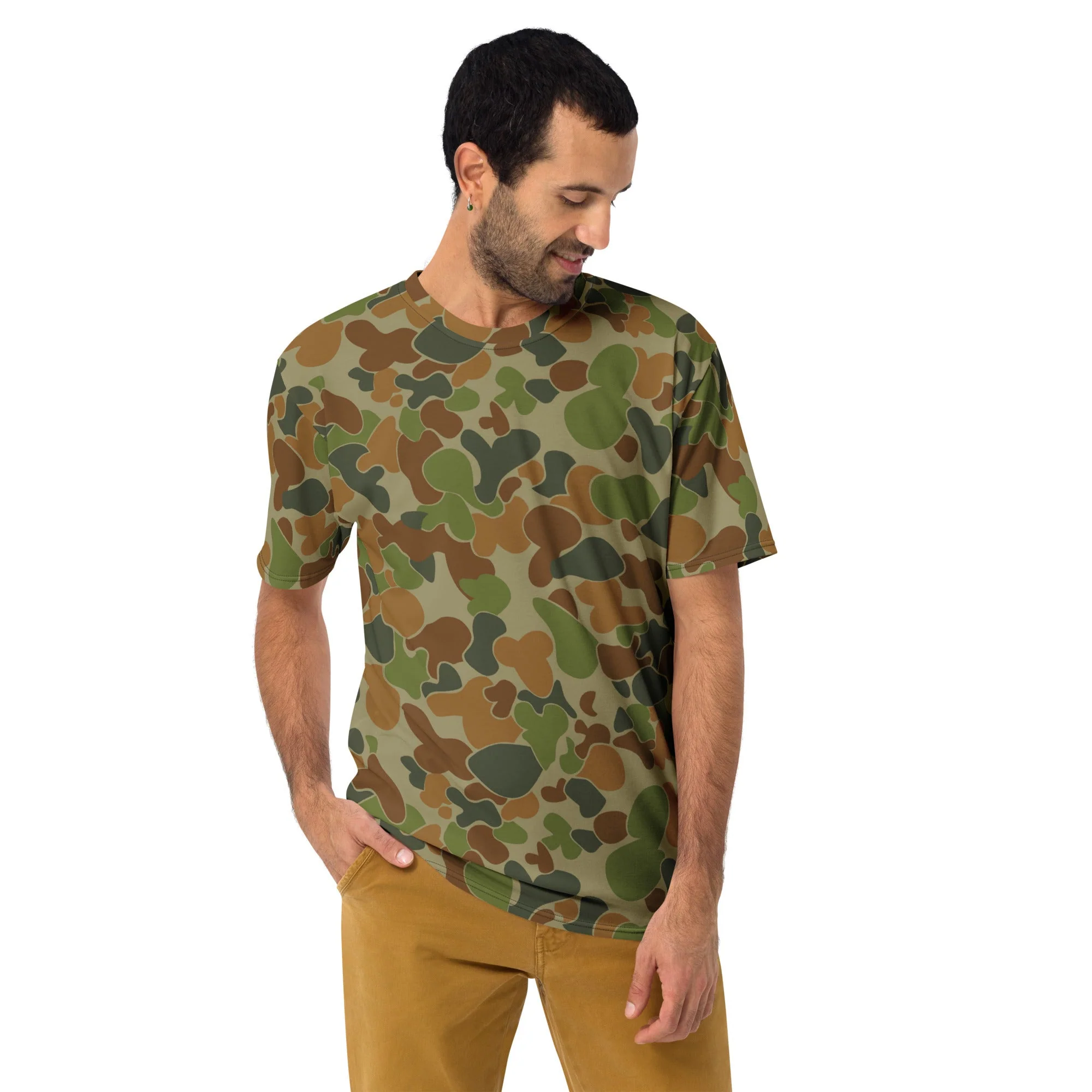 Australian AUSCAM Disruptive Pattern Camouflage Uniform (DPCU) CAMO Mens T-Shirt - Image 3