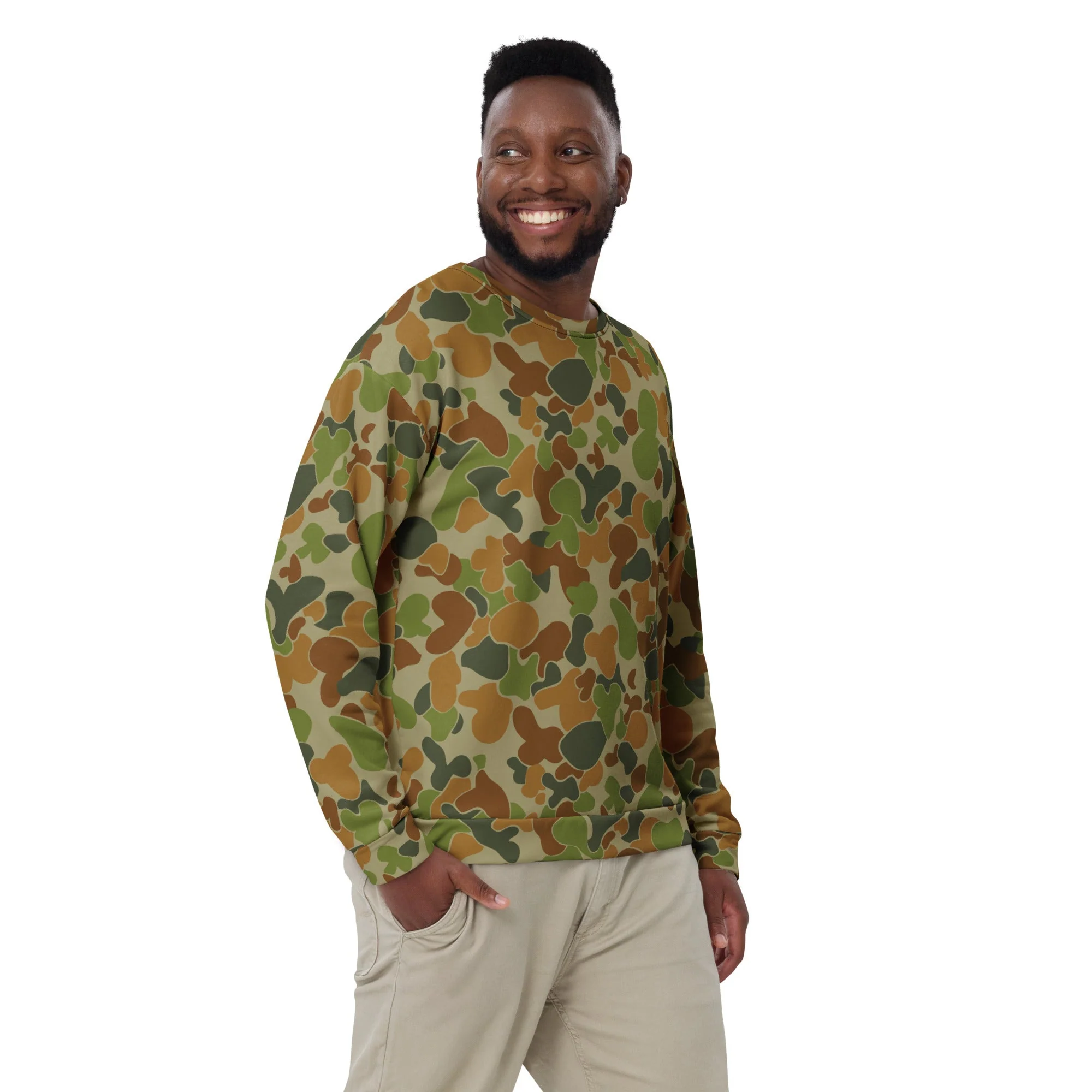 Australian AUSCAM Disruptive Pattern Camouflage Uniform (DPCU) CAMO Unisex Sweatshirt - Image 5