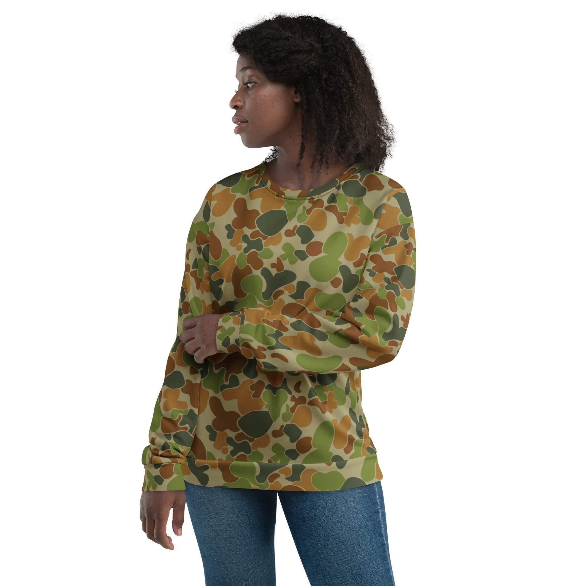 Australian AUSCAM Disruptive Pattern Camouflage Uniform (DPCU) CAMO Unisex Sweatshirt - Image 6