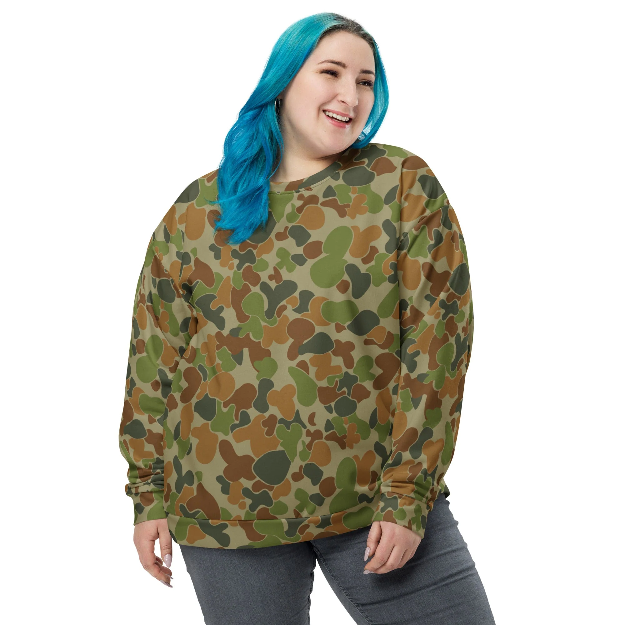Australian AUSCAM Disruptive Pattern Camouflage Uniform (DPCU) CAMO Unisex Sweatshirt - Image 7