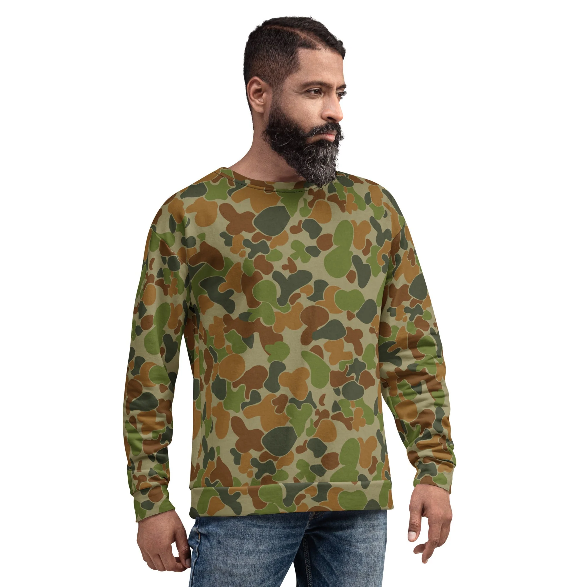 Australian AUSCAM Disruptive Pattern Camouflage Uniform (DPCU) CAMO Unisex Sweatshirt - Image 9