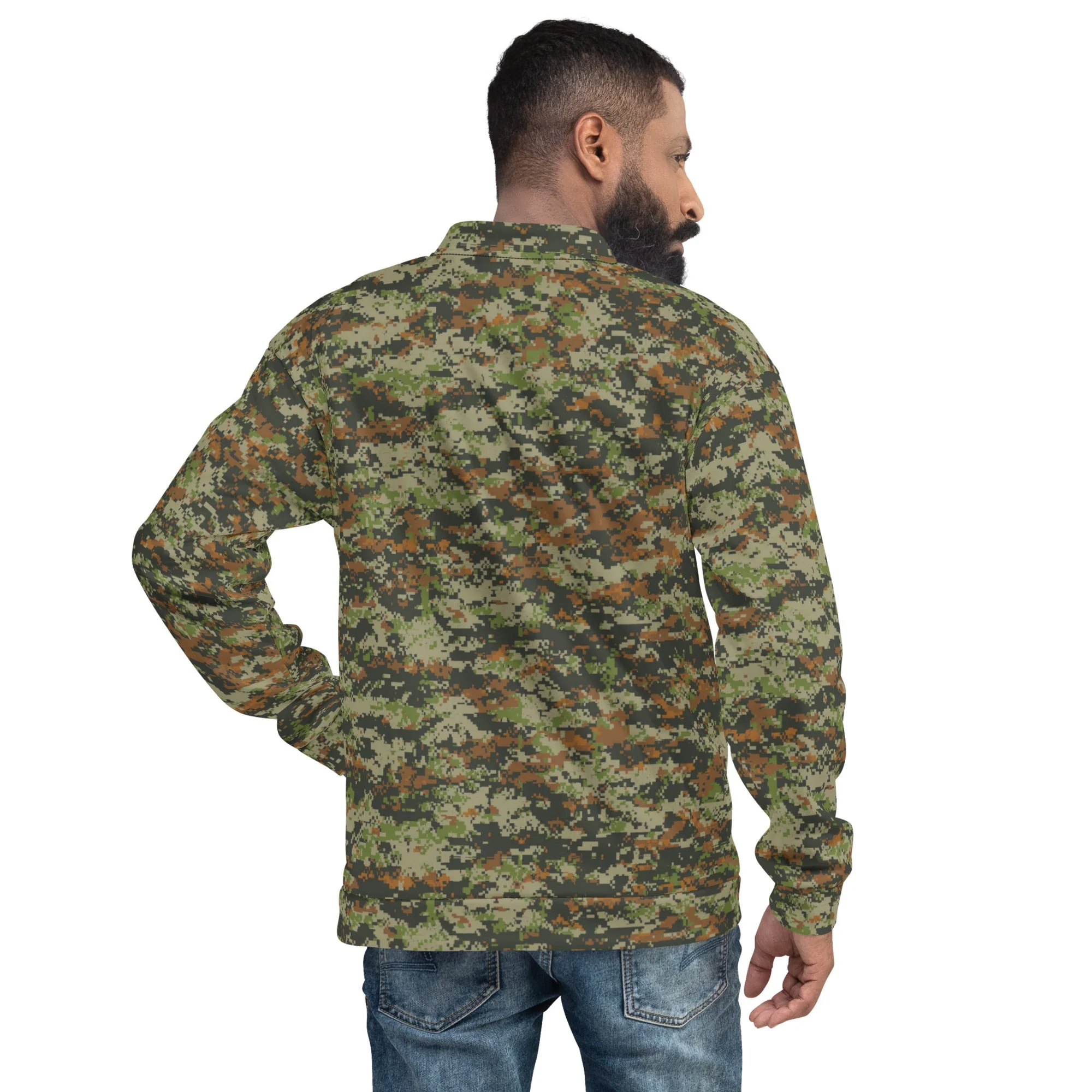 Australian AUSCAM DPCU Digital CAMO Unisex Bomber Jacket - Image 2