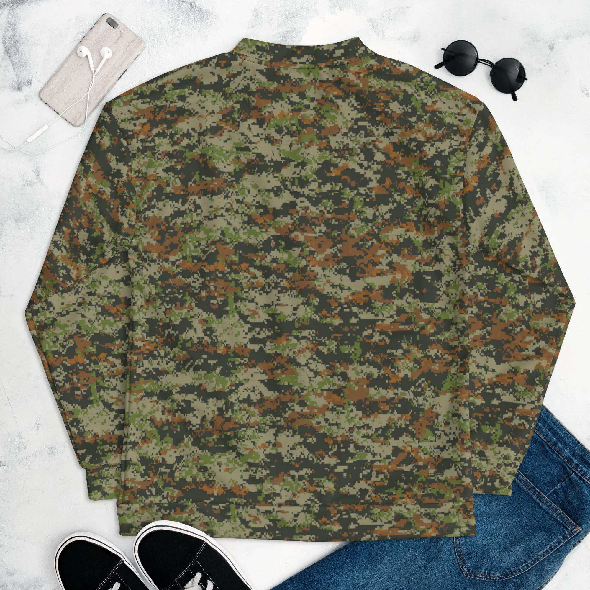 Australian AUSCAM DPCU Digital CAMO Unisex Bomber Jacket - Image 9