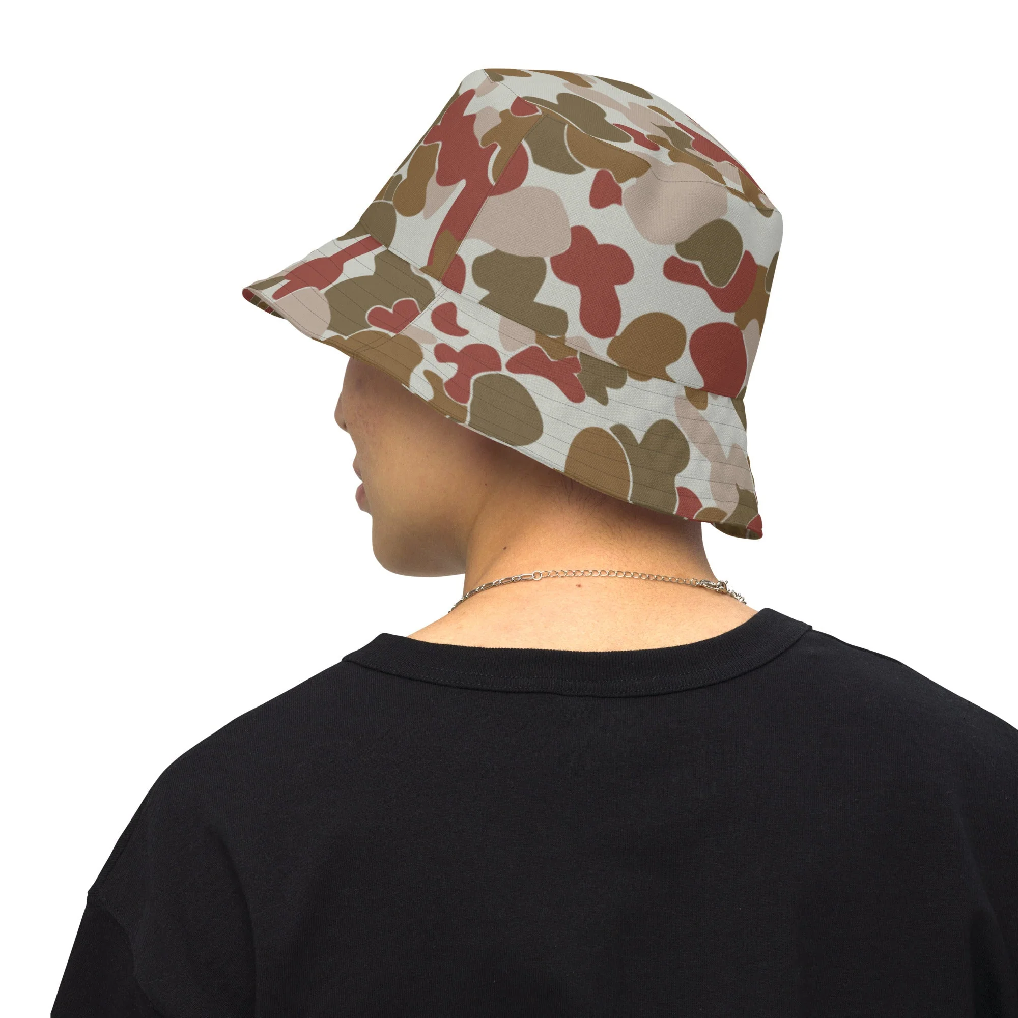 Australian AUSCAM OPFOR Disruptive Pattern Camouflage Uniform (DPCU) CAMO Reversible Bucket Hat - Image 11