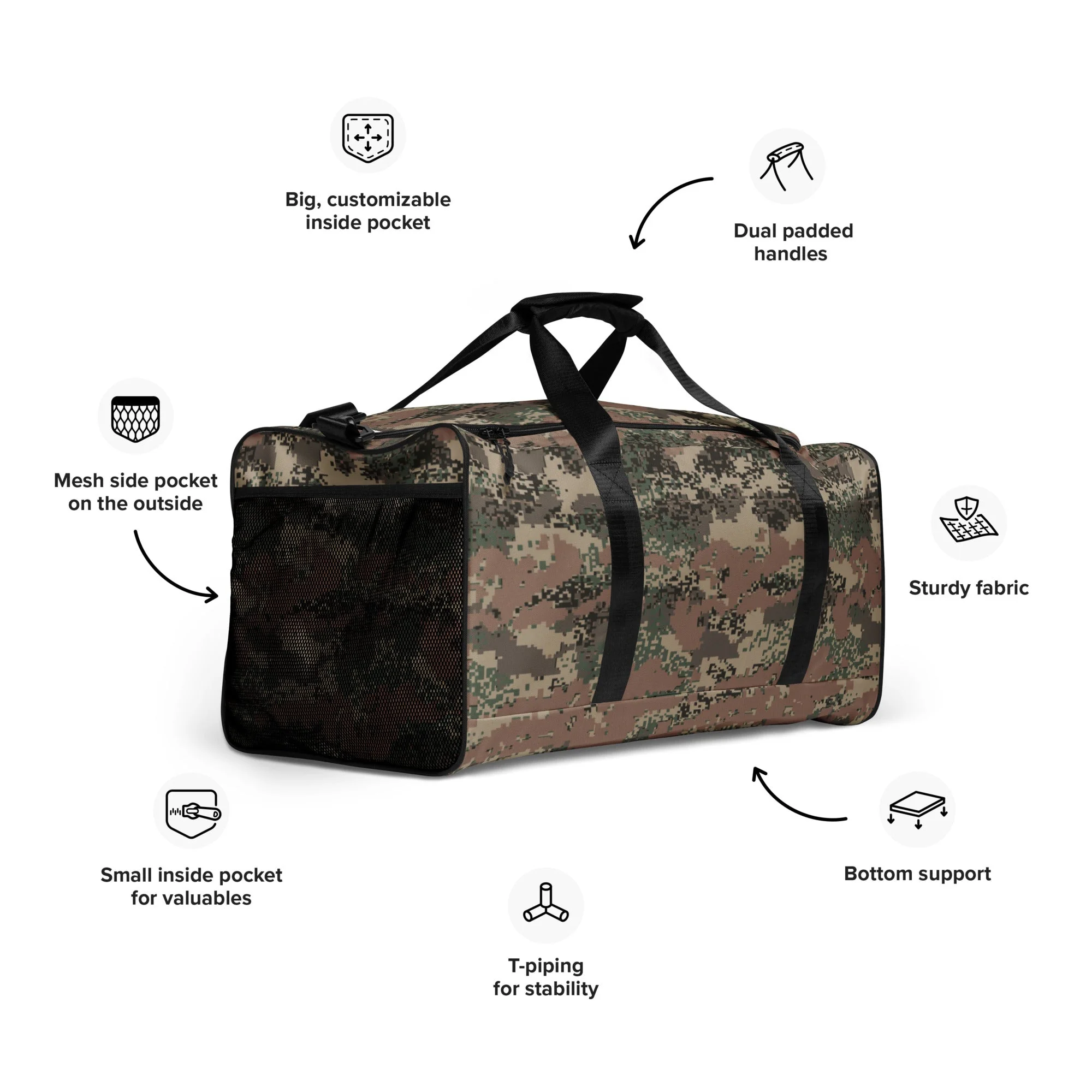 Austrian Digital Jagdkommando CAMO Duffle Bag - Image 10