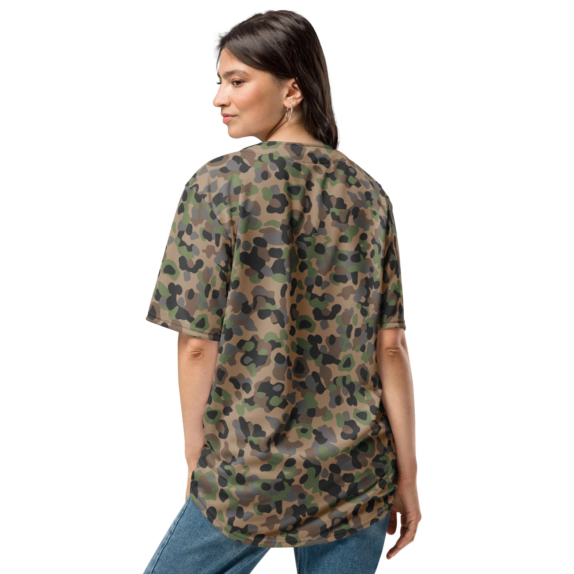 Austrian Pea Dot Erbsenmuster K4 CAMO Unisex Baseball Jersey - Image 4