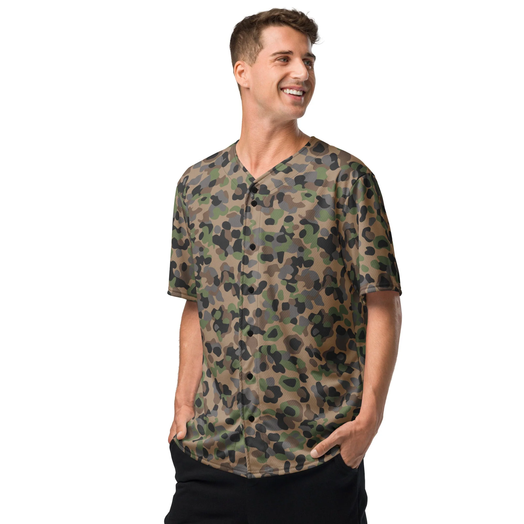 Austrian Pea Dot Erbsenmuster K4 CAMO Unisex Baseball Jersey - Image 9